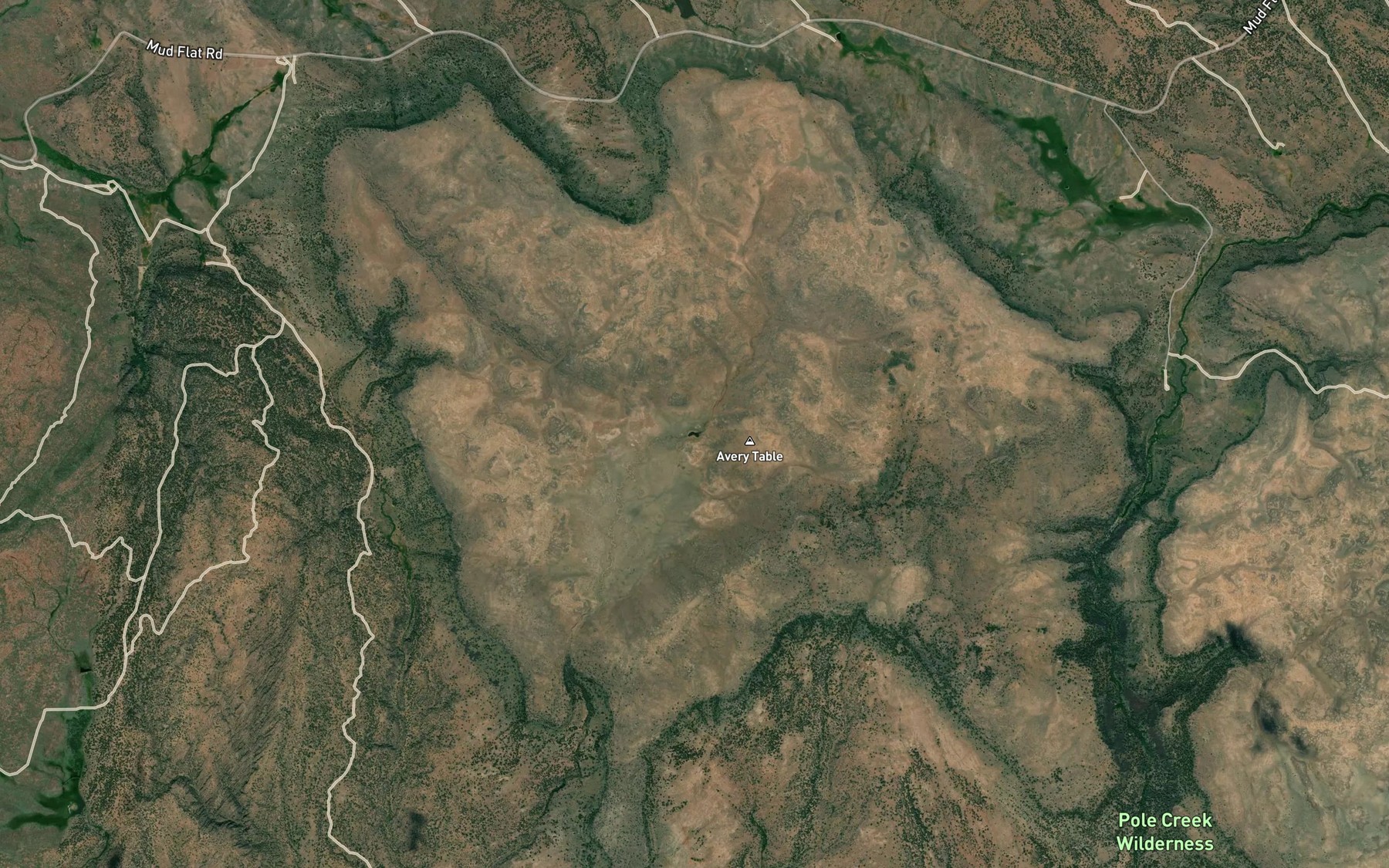 Satellite map of the D Bar Reservoir
