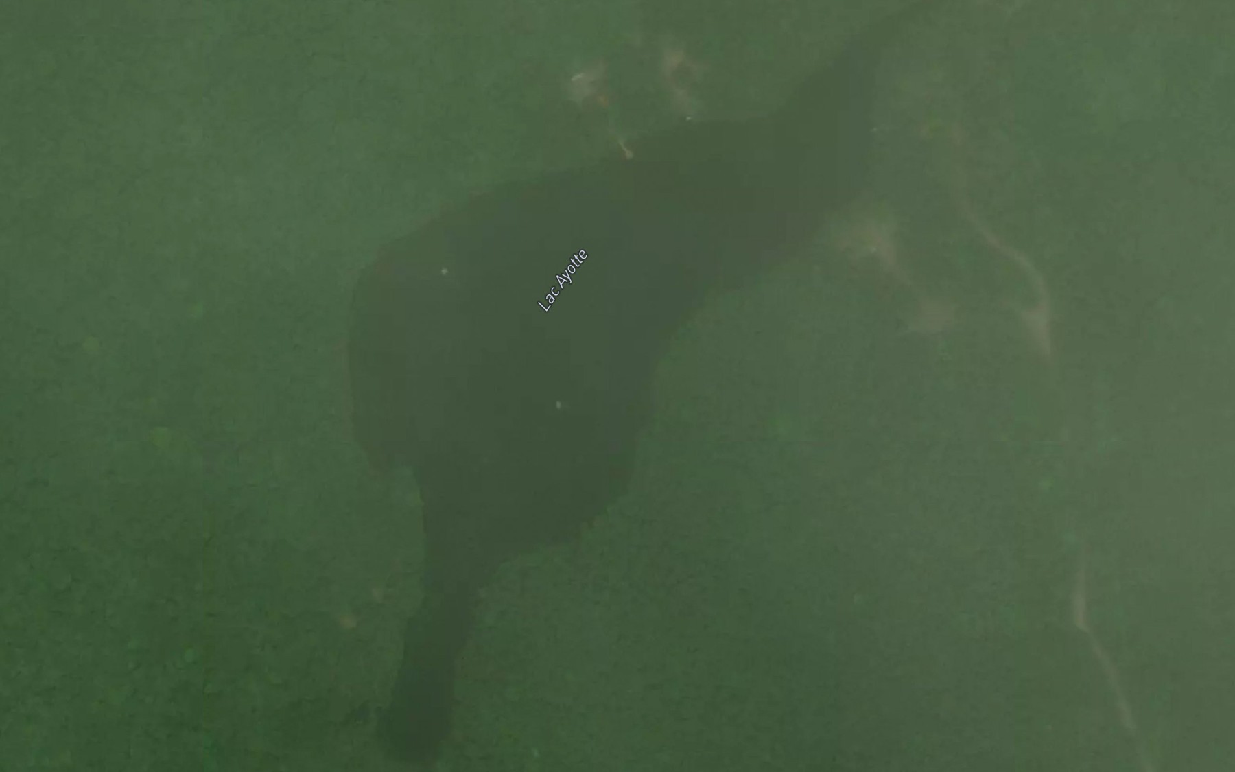 Satellite map of the Lac Ayotte