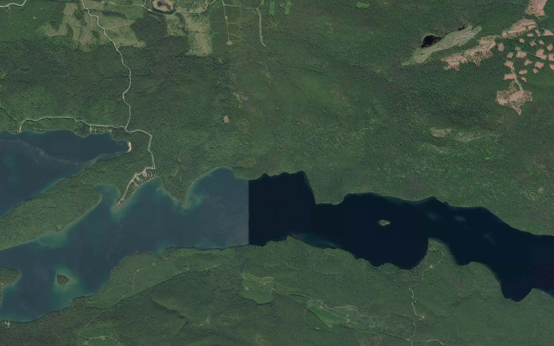 Satellite map of the Viewland Creek
