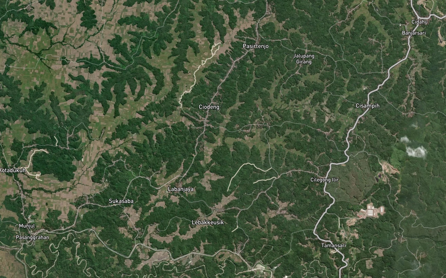 Satellite map of the Ci Cayun