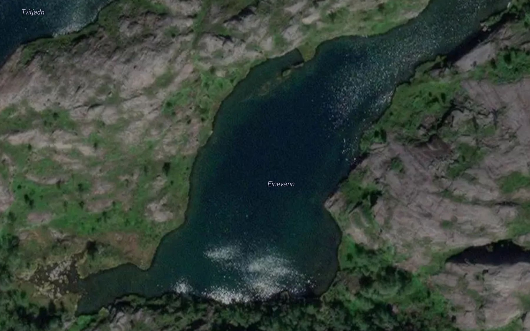 Satellite map of the Einevann