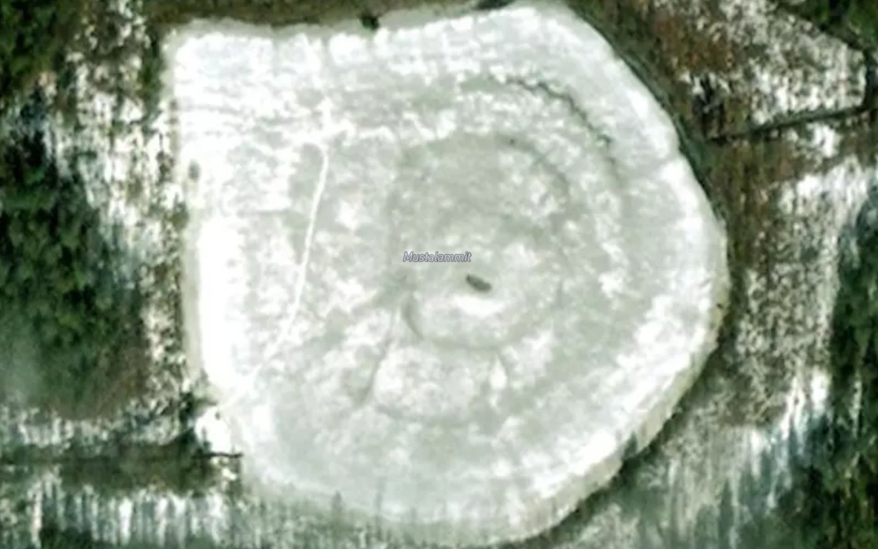 Satellite map of the Mustatlammit