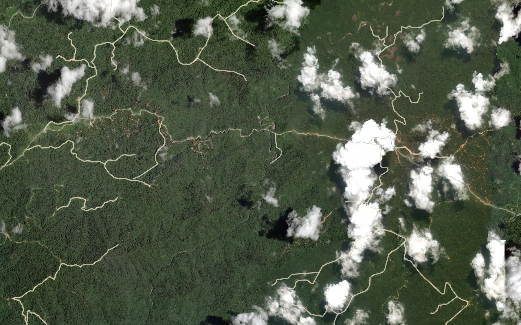 Satellite map of the Sungai Pasir