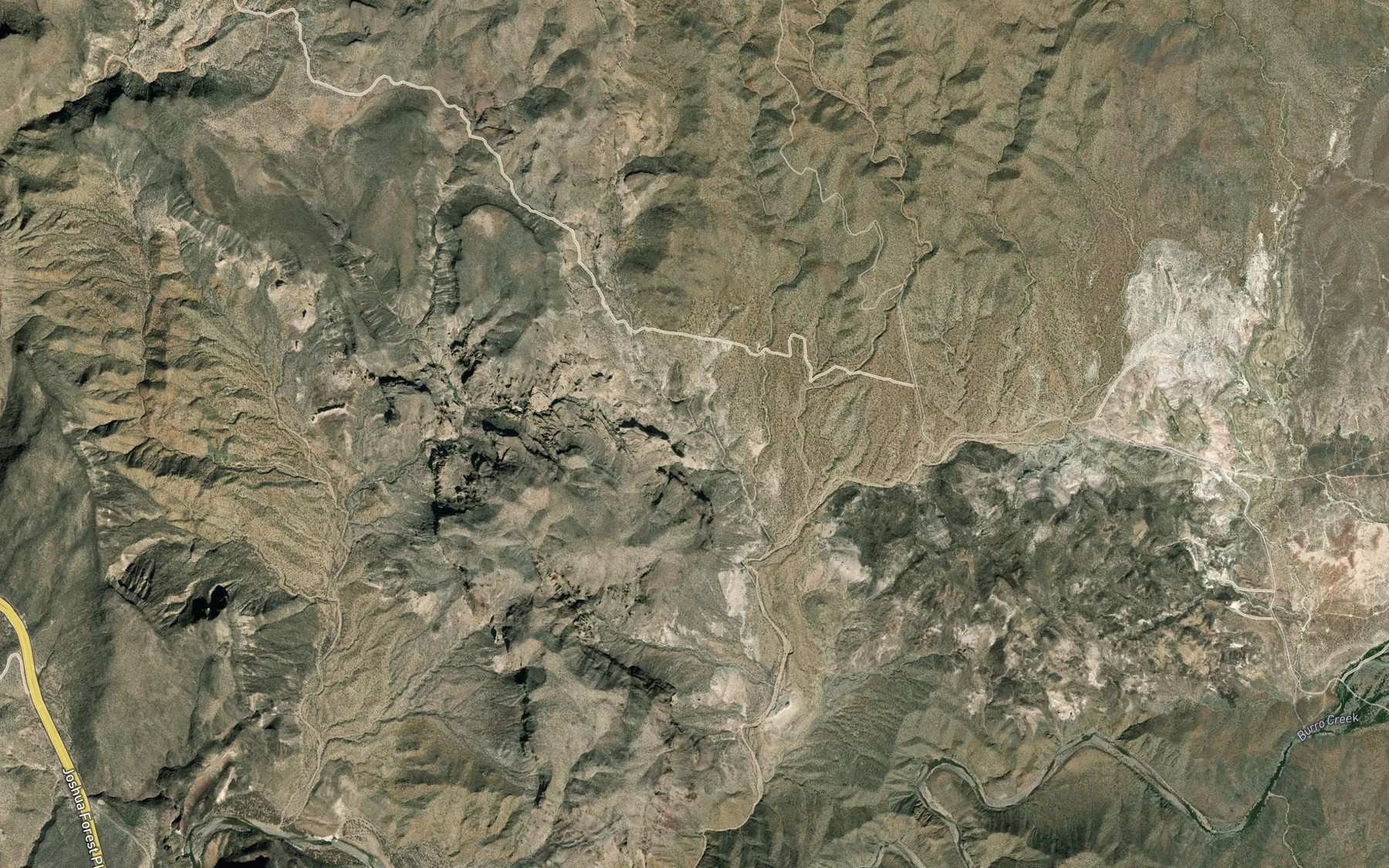 Satellite map of the Haleys Spring