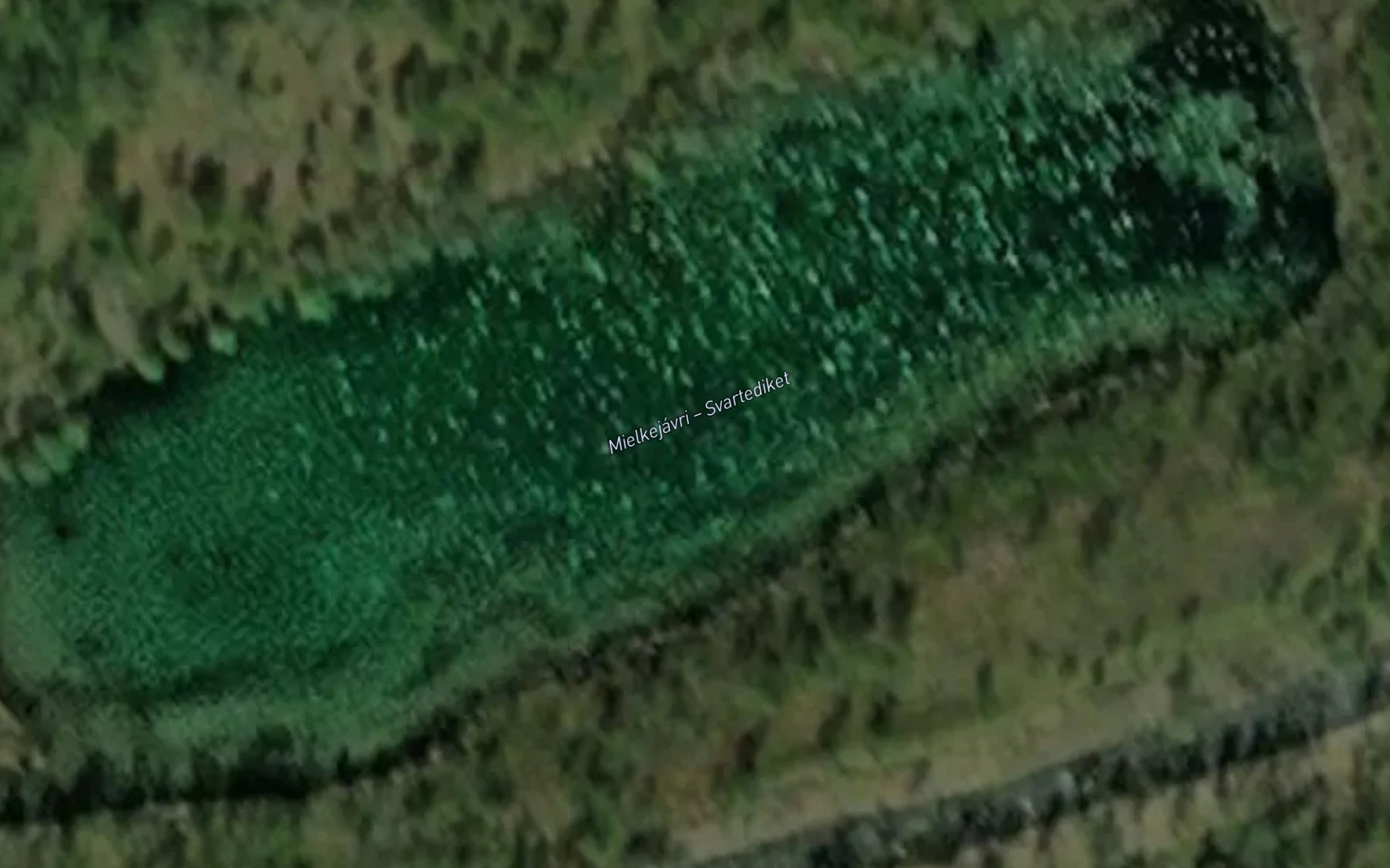 Satellite map of the Mielkejavri