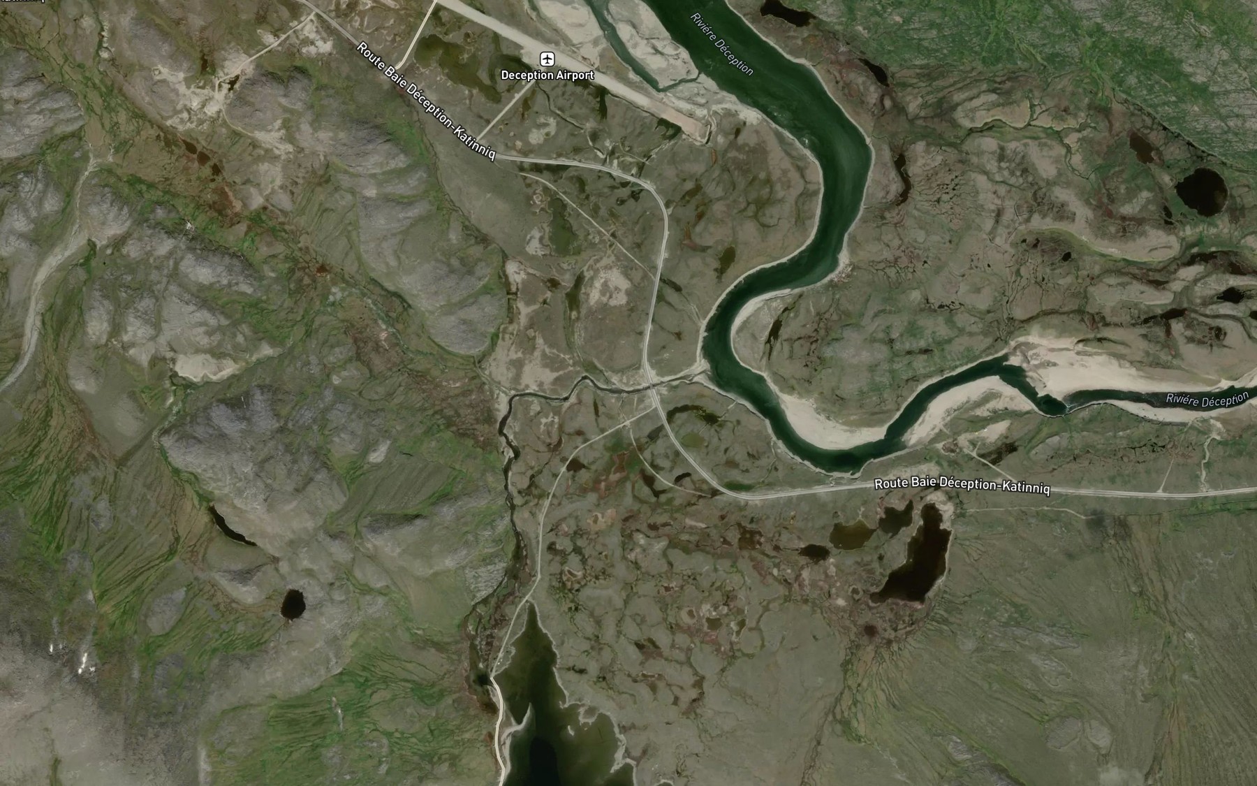 Satellite map of the Ruisseau Saputiit