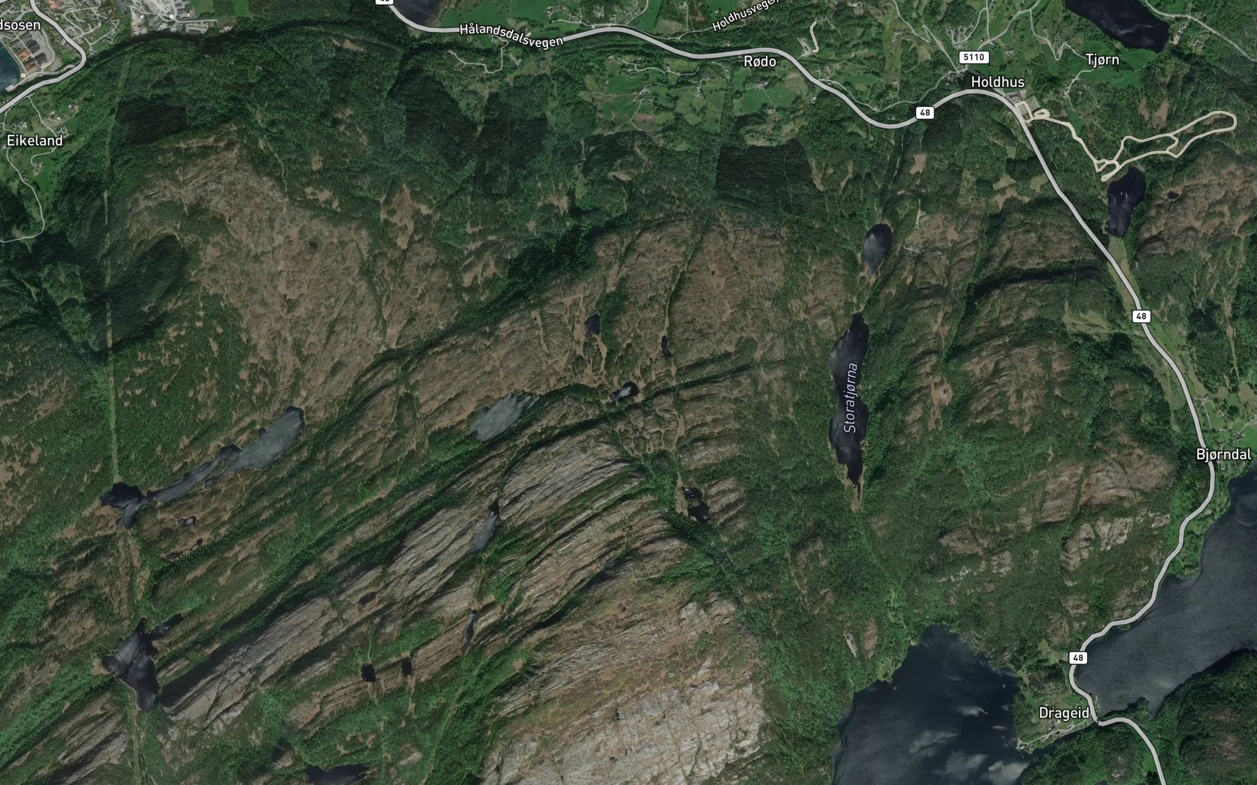 Satellite map of the Klypetjorna
