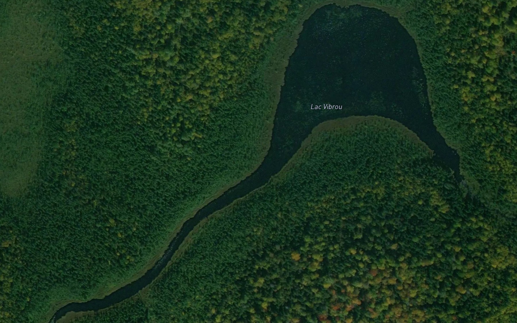 Satellite map of the Lac Vibrou