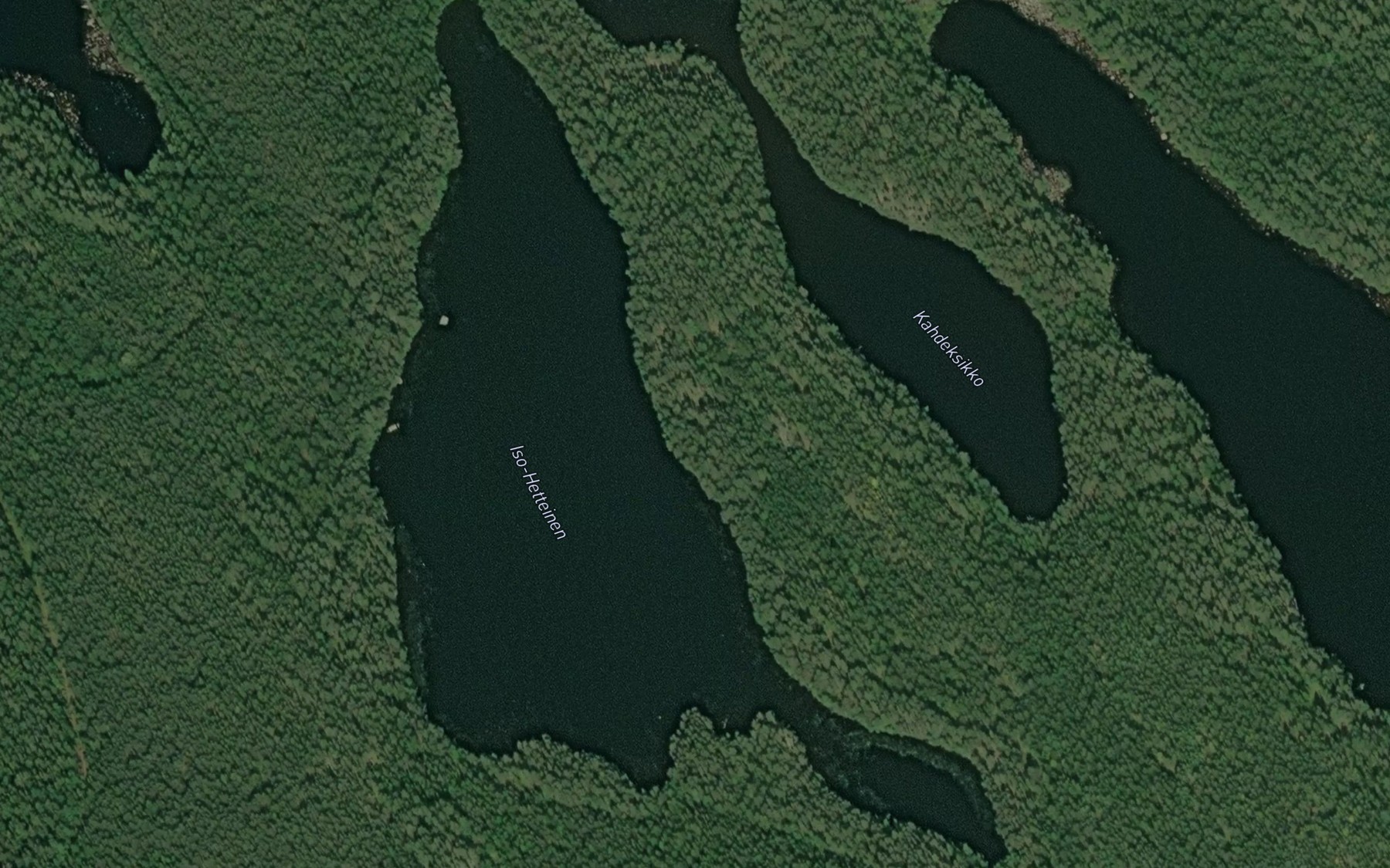 Satellite map of the Iso-Hetteinen