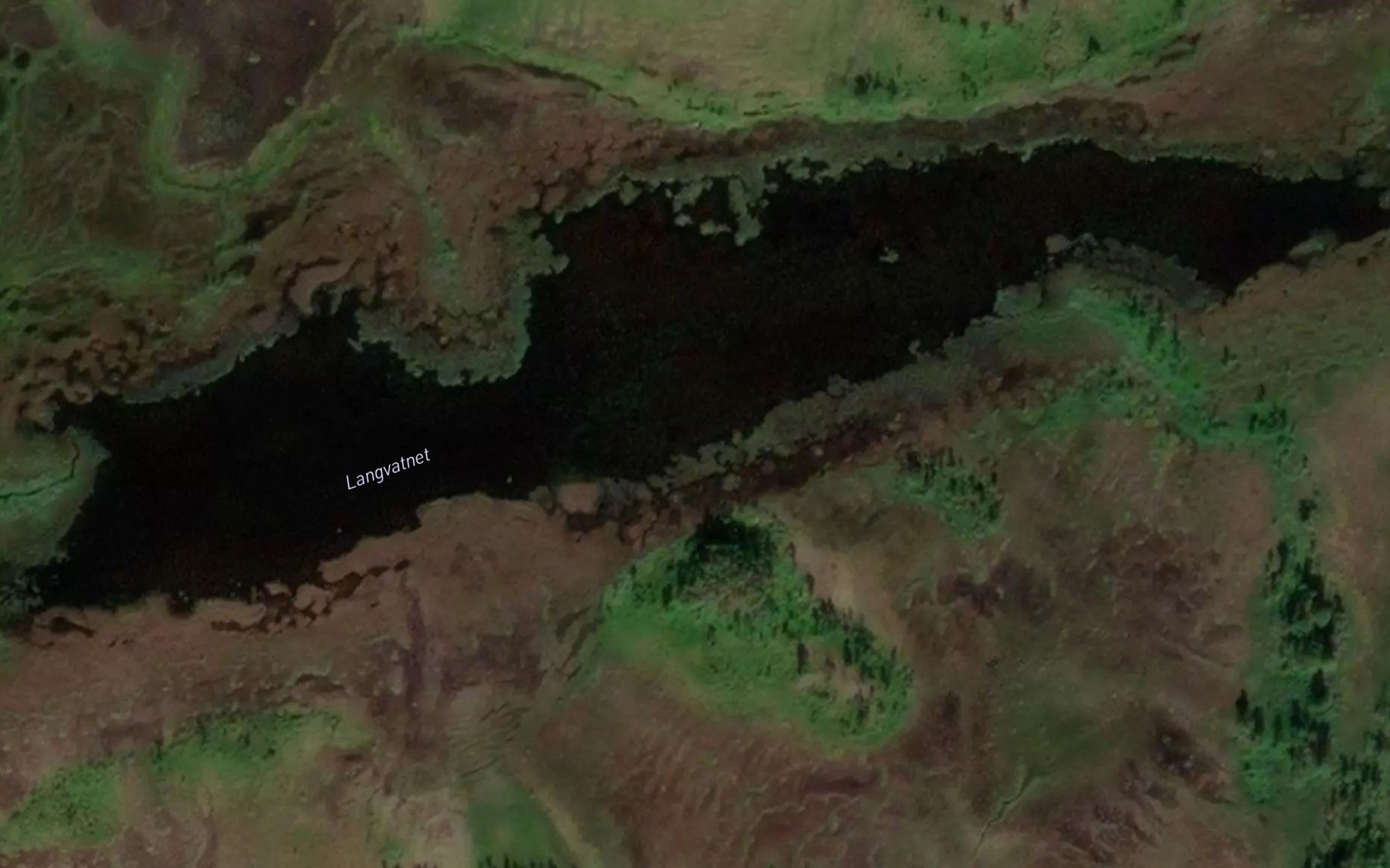 Satellite map of the Langvatnet