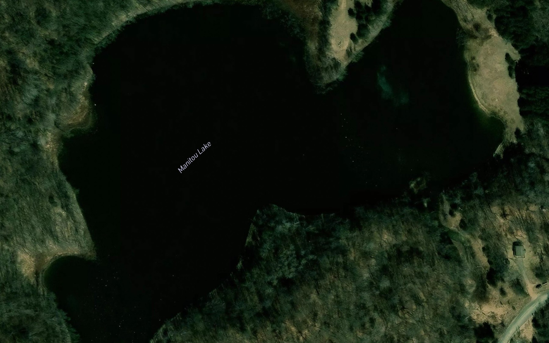 Satellite map of the Manitou Lake