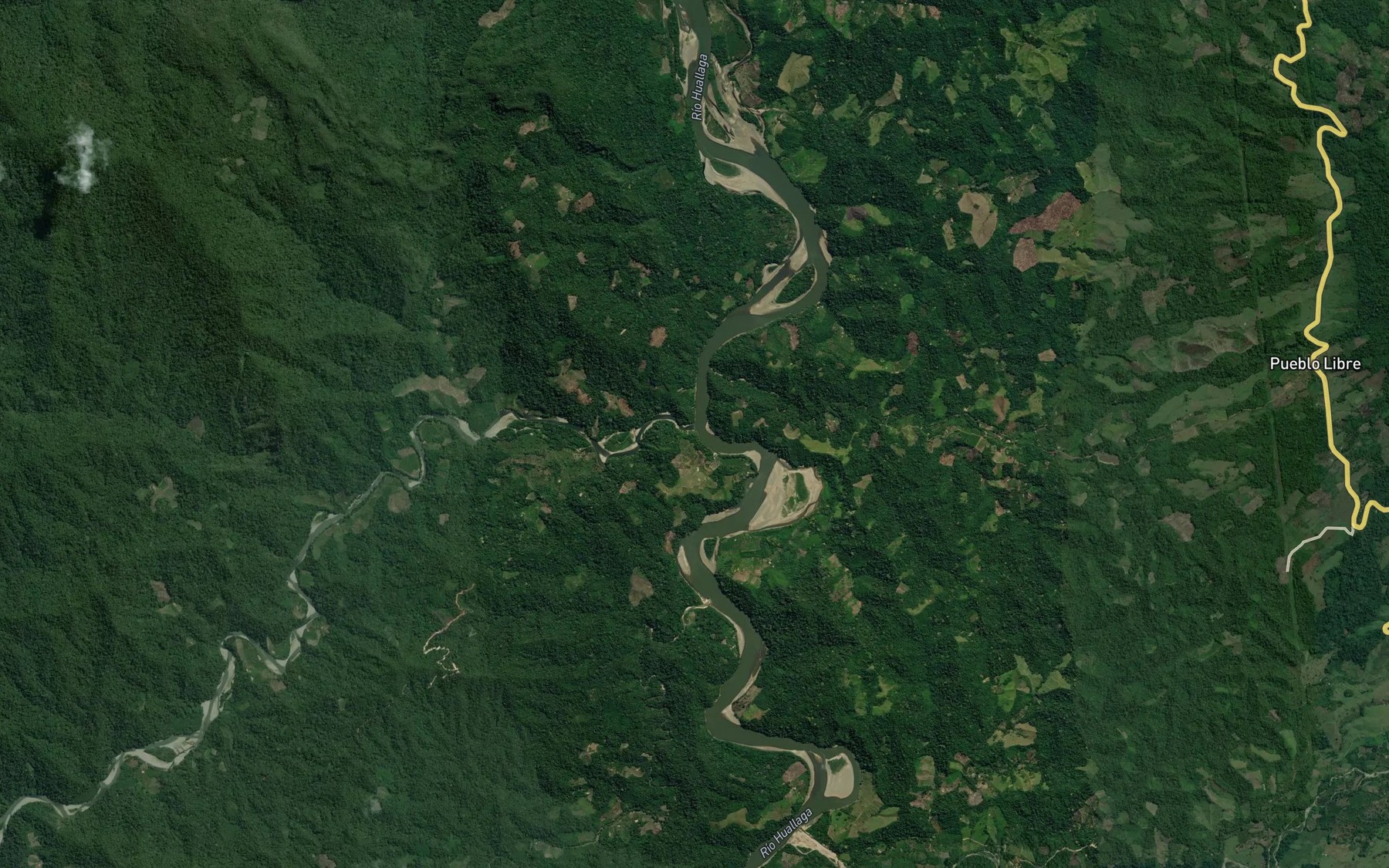 Satellite map of the Rio Matallo