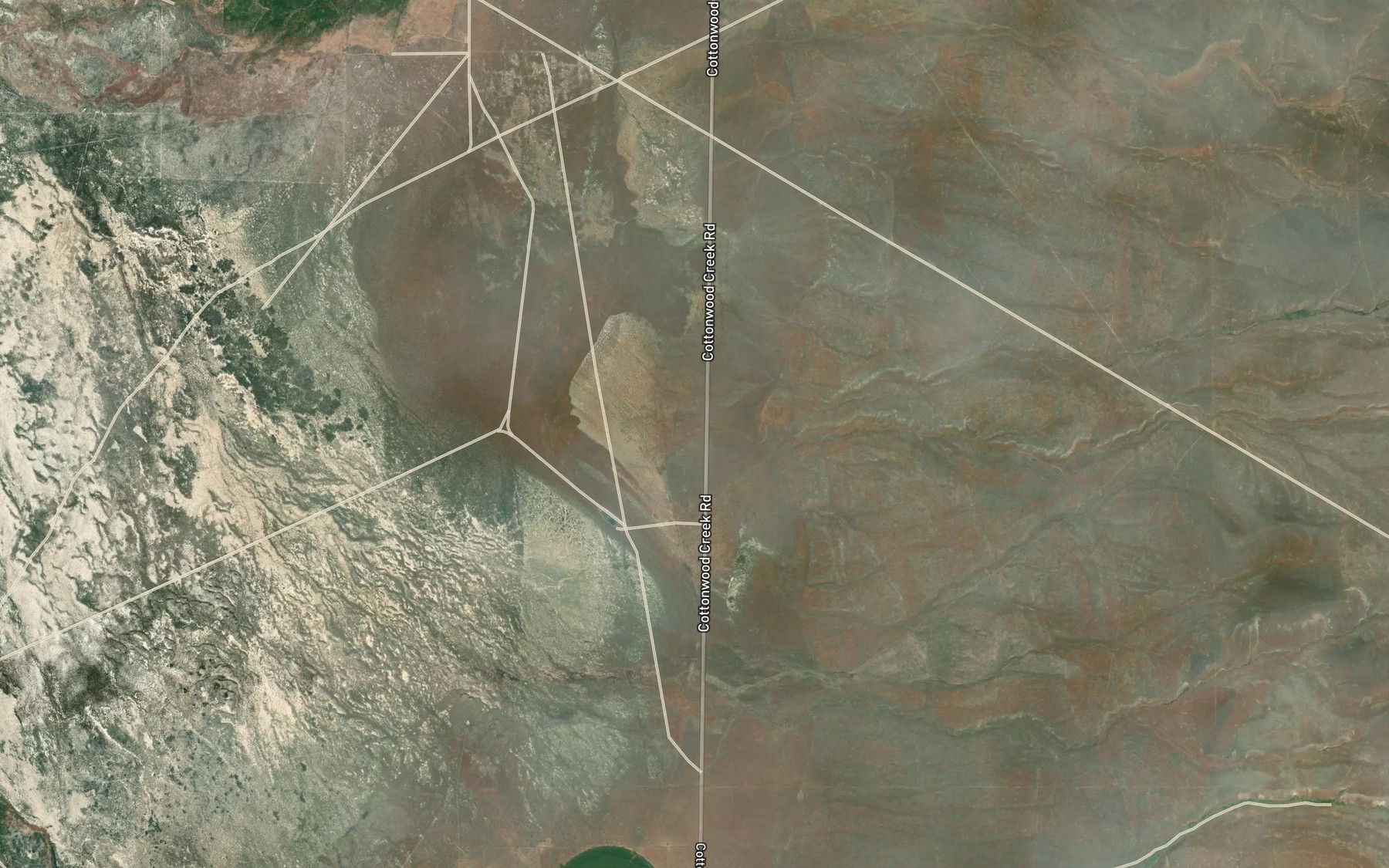 Satellite map of the Antelope Creek