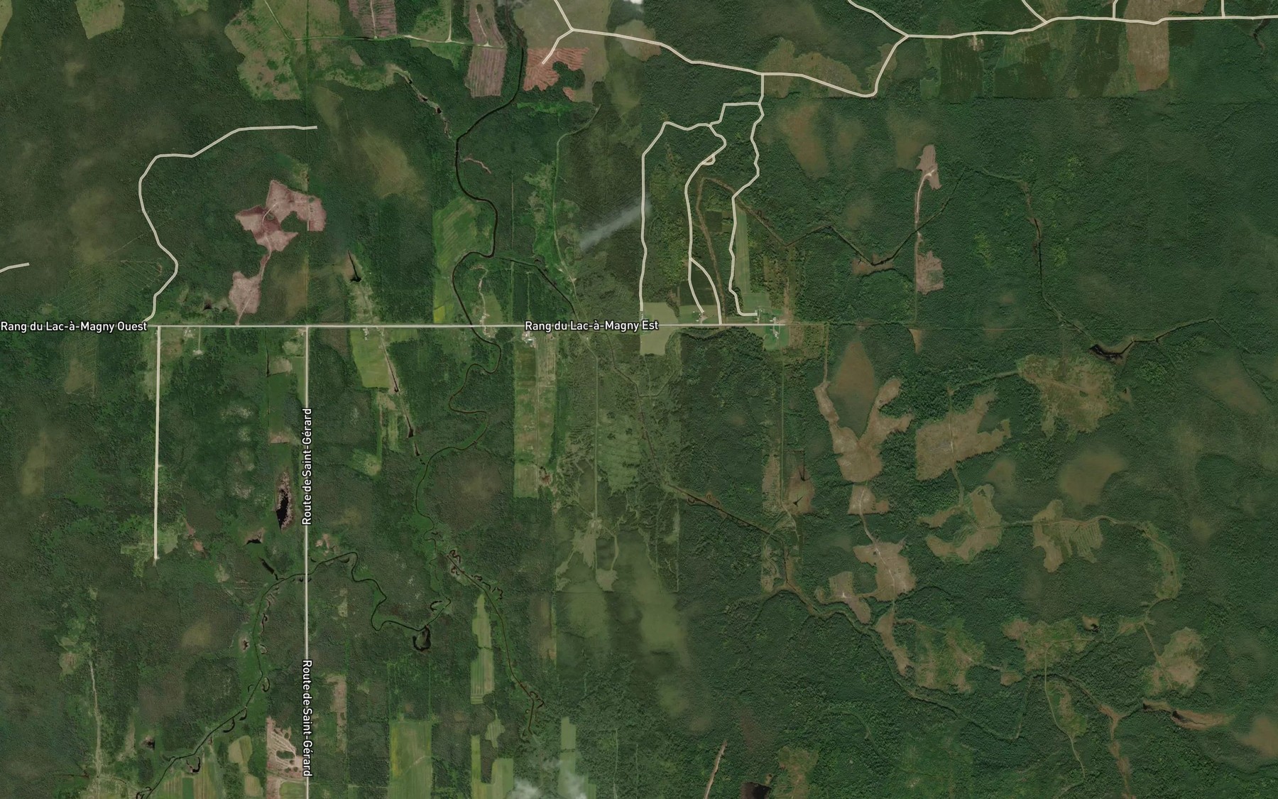 Satellite map of the Cours d'eau Filion