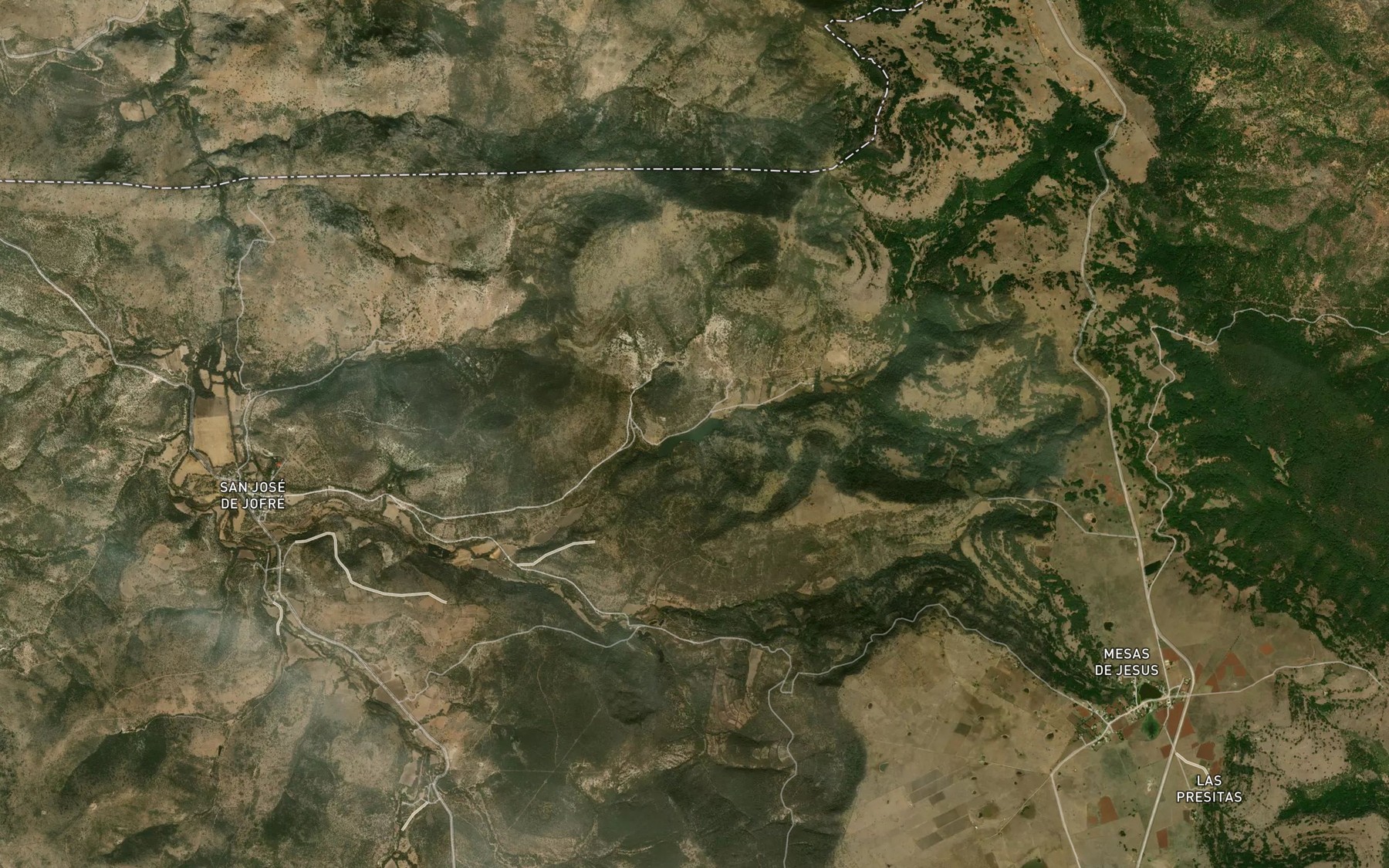 Satellite map of the Rosa de Castilla