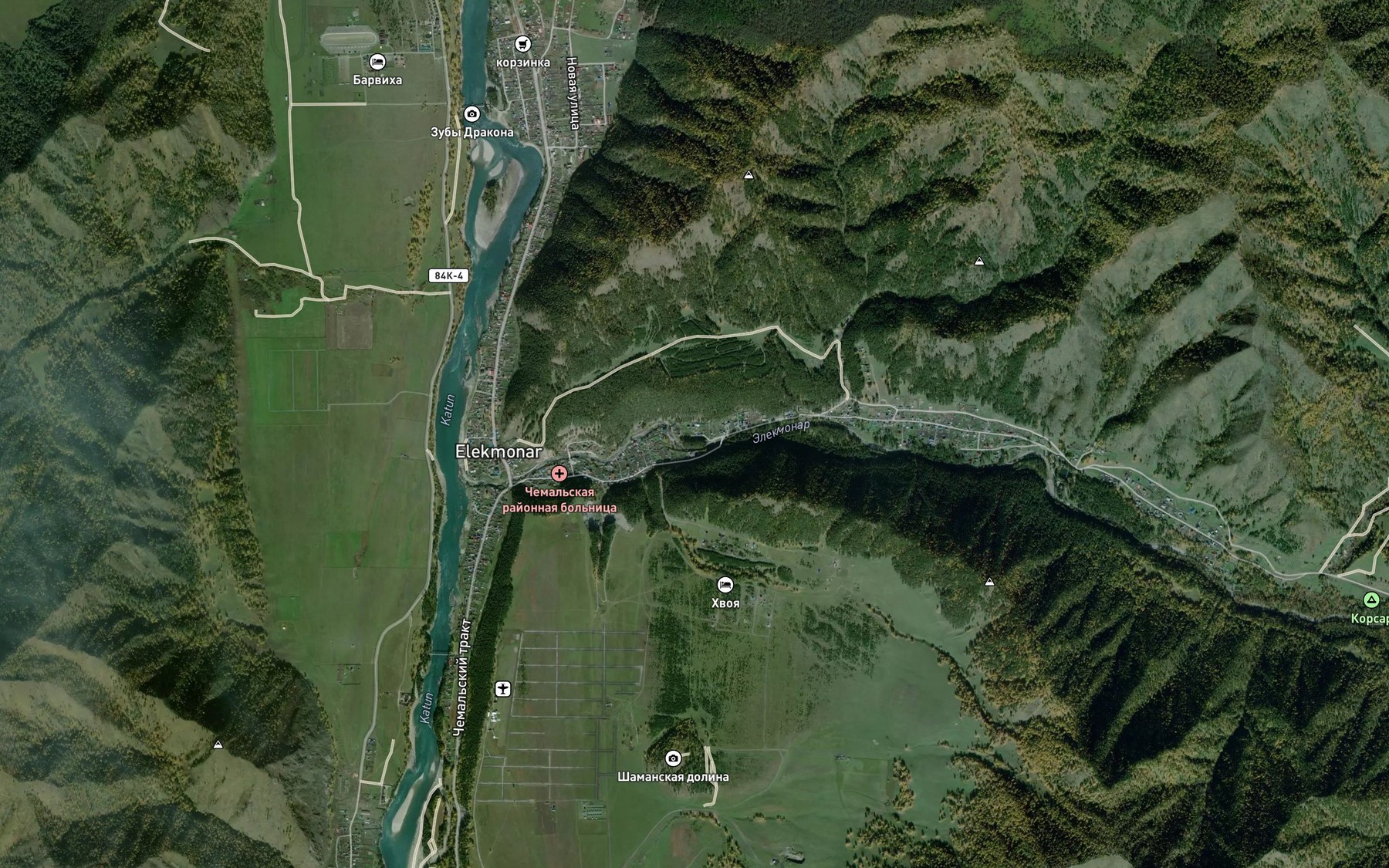 Satellite map of the Elekmonar