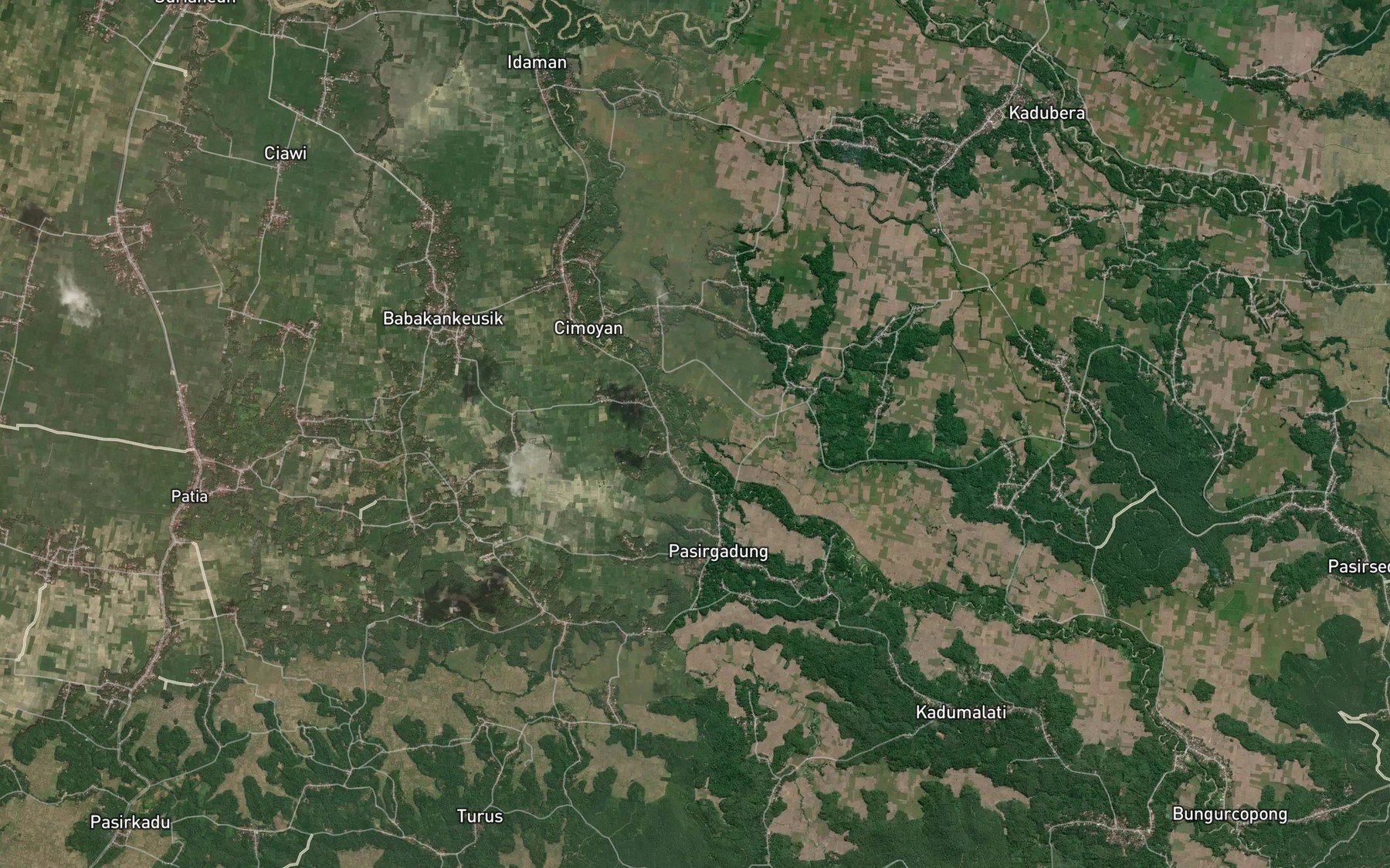 Satellite map of the Ci Keuyeup