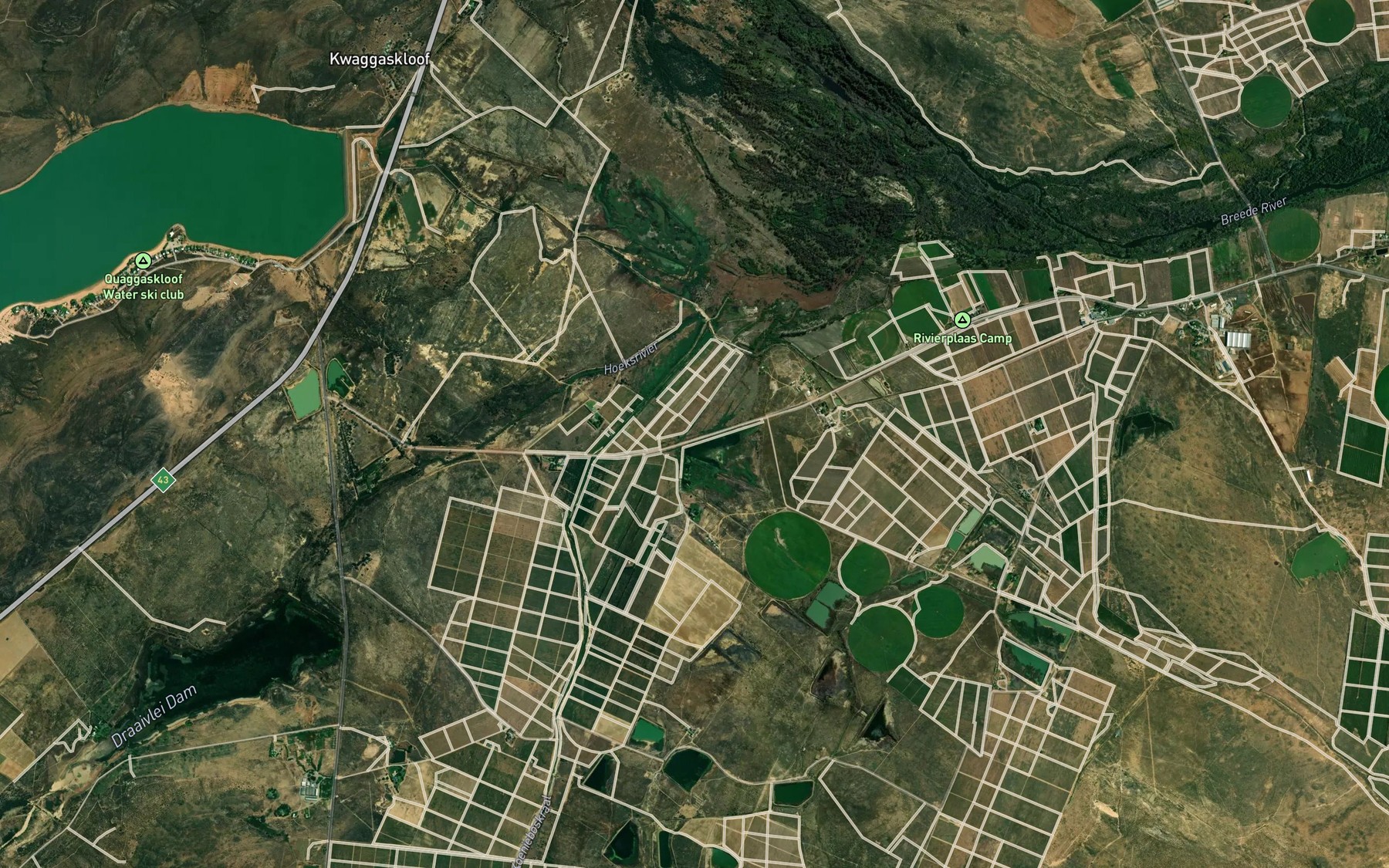 Satellite map of the Doringrivier