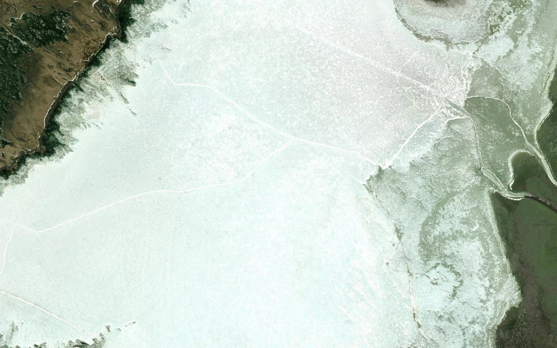 Satellite map of the Kelsey Lake