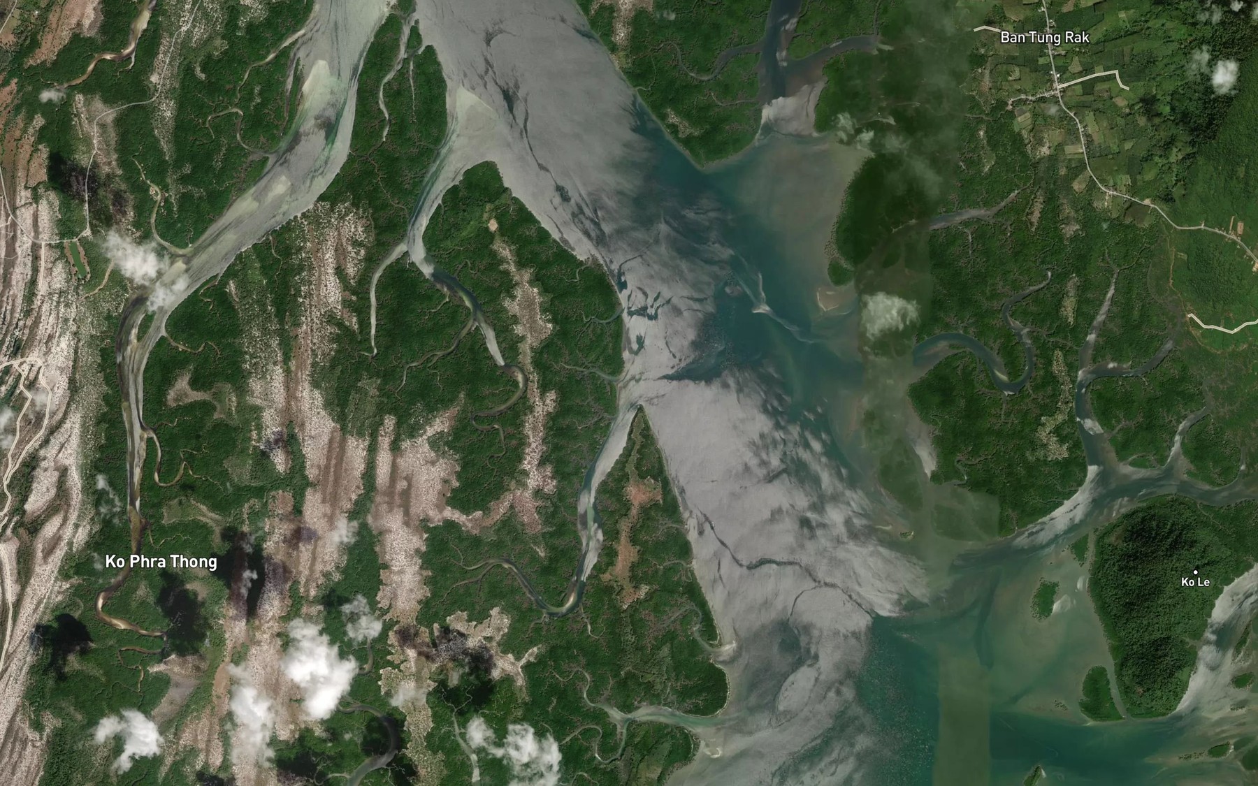 Satellite map of the Khlong Bang Pa Yut