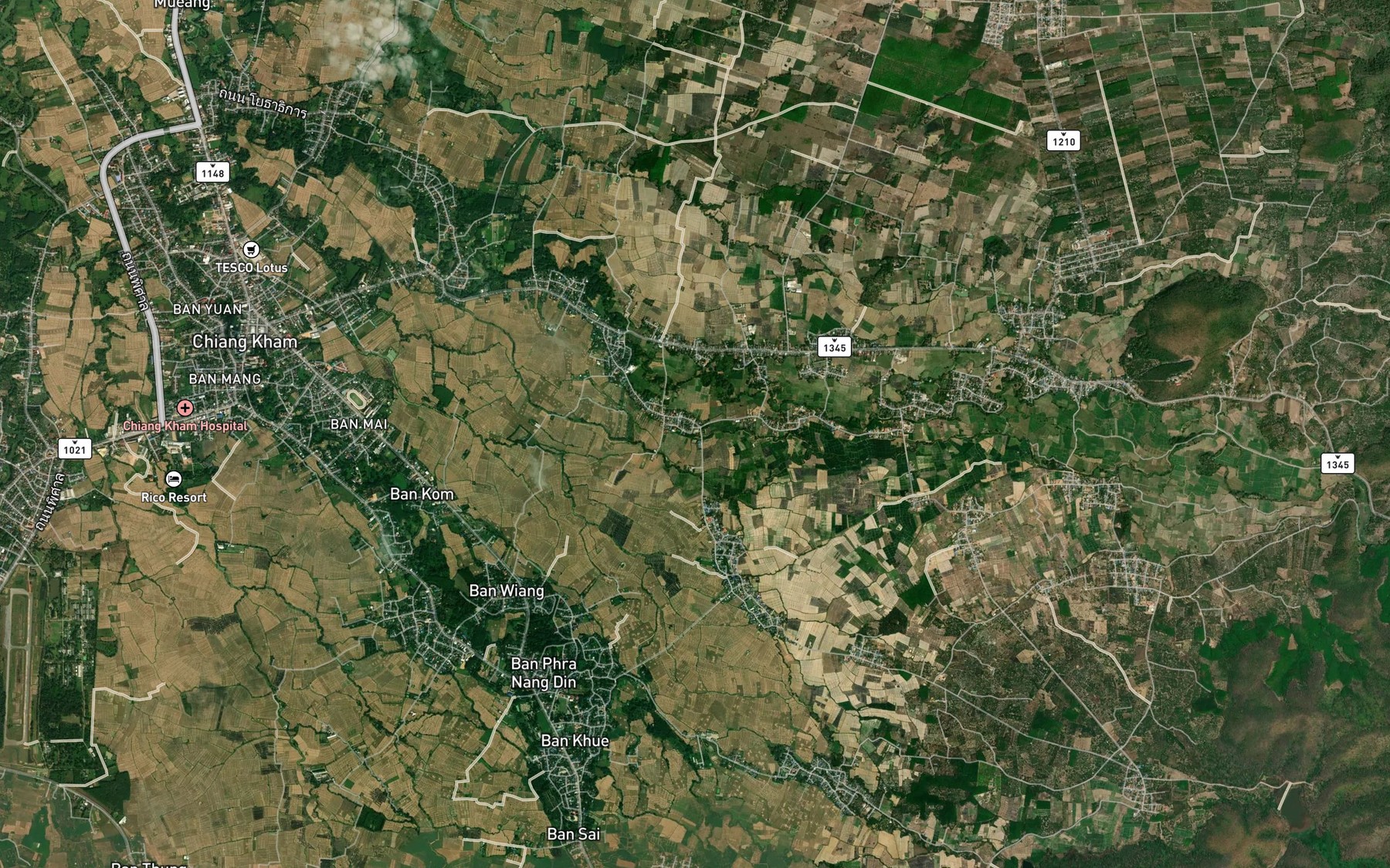 Satellite map of the Mueang Pin