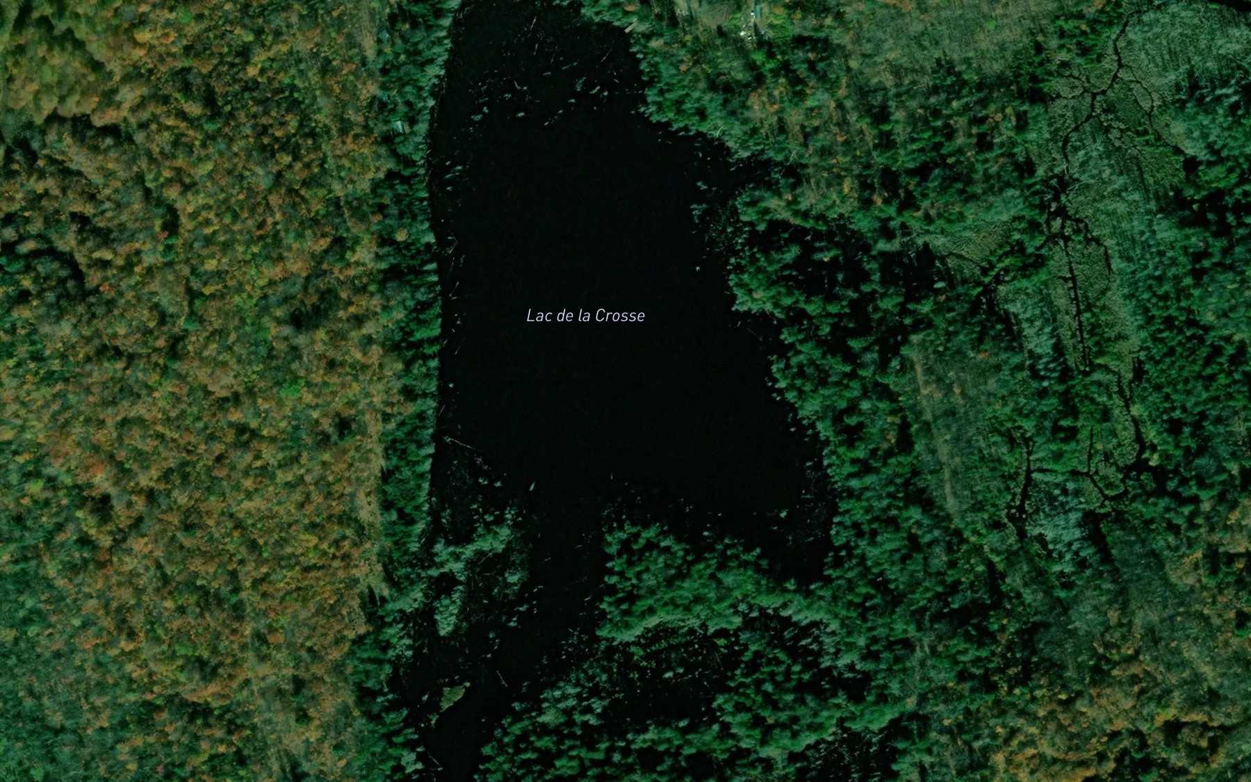 Satellite map of the Lac de la Crosse