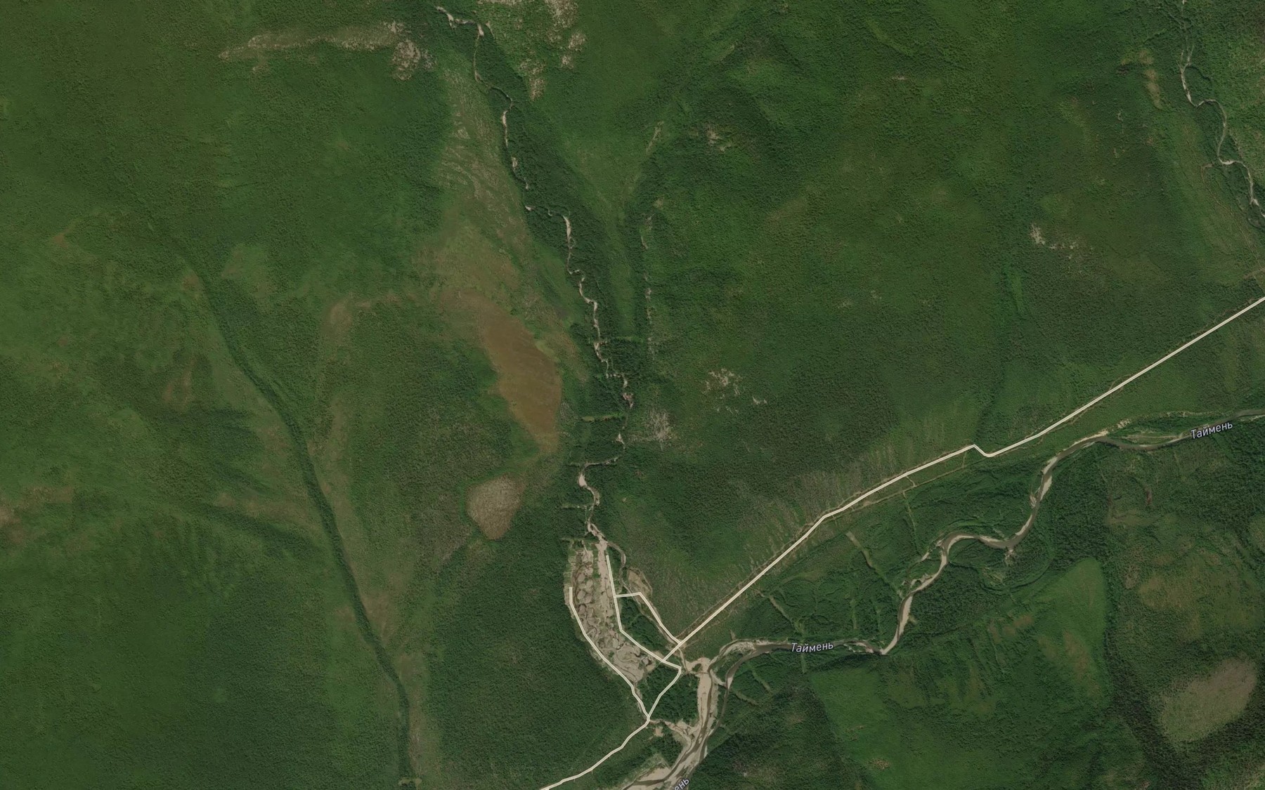 Satellite map of the Trushchobnyy