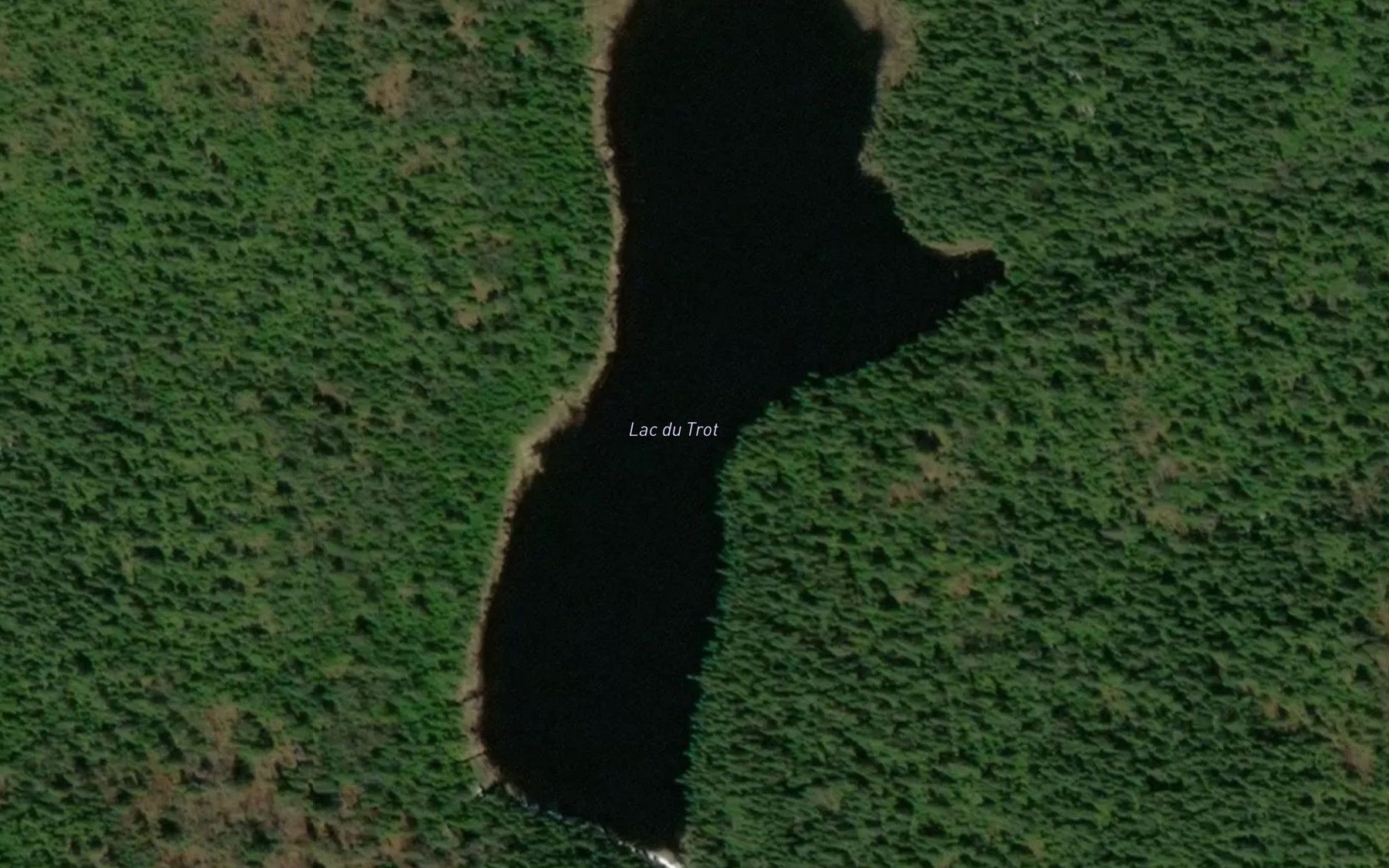 Satellite map of the Lac du Trot
