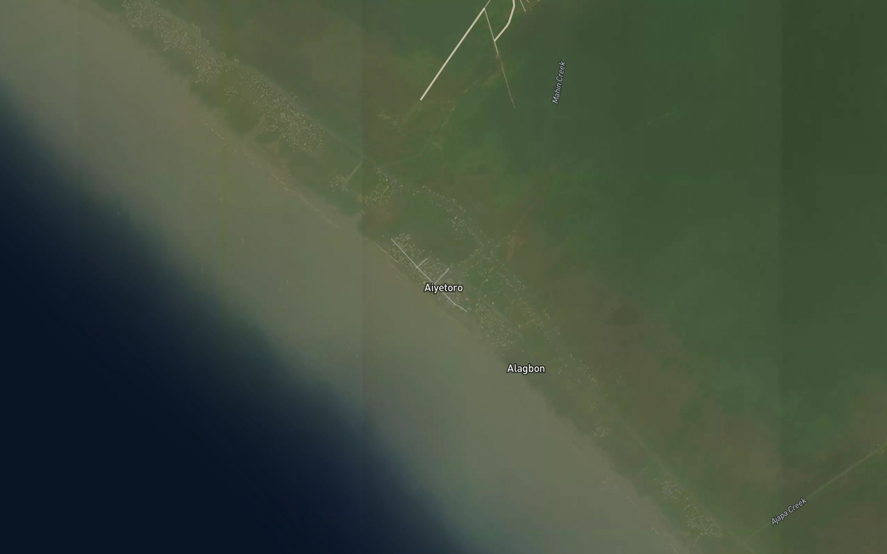 Satellite map of the Apostle Canal