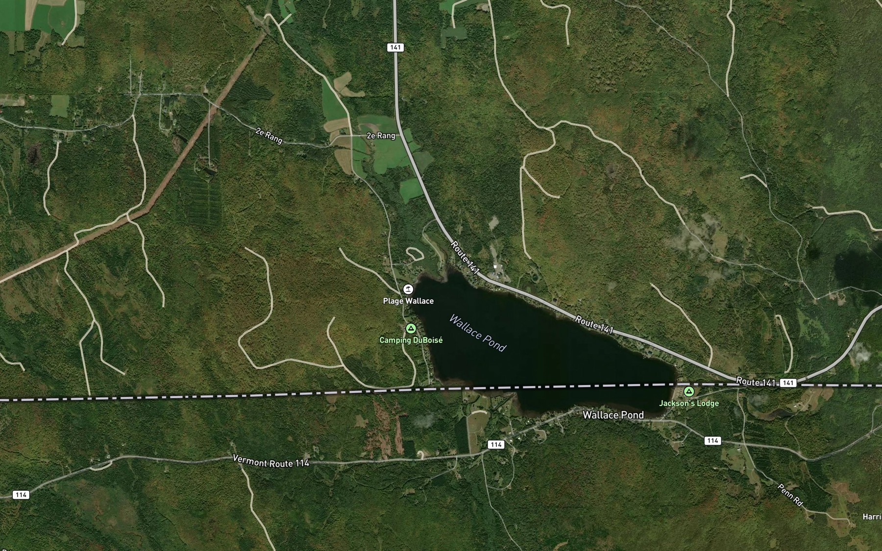 Satellite map of the Ruisseau Dubois