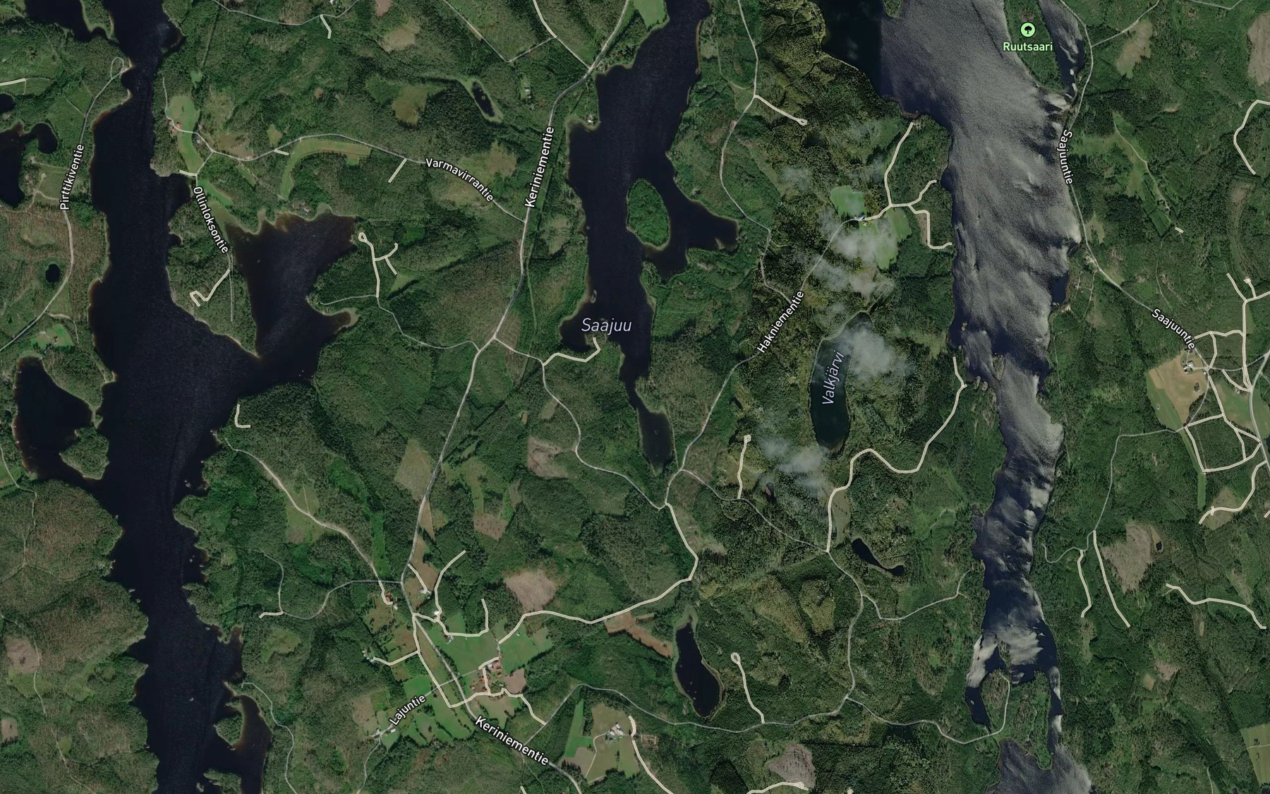 Satellite map of the Jeroksensalmi