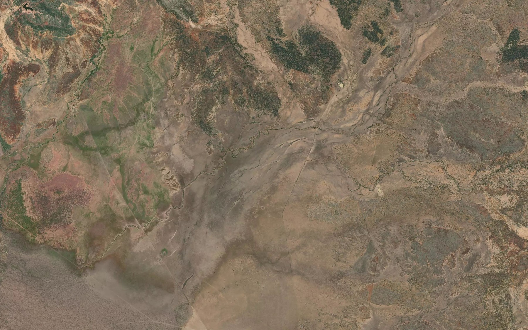 Satellite map of the Endymion Creek