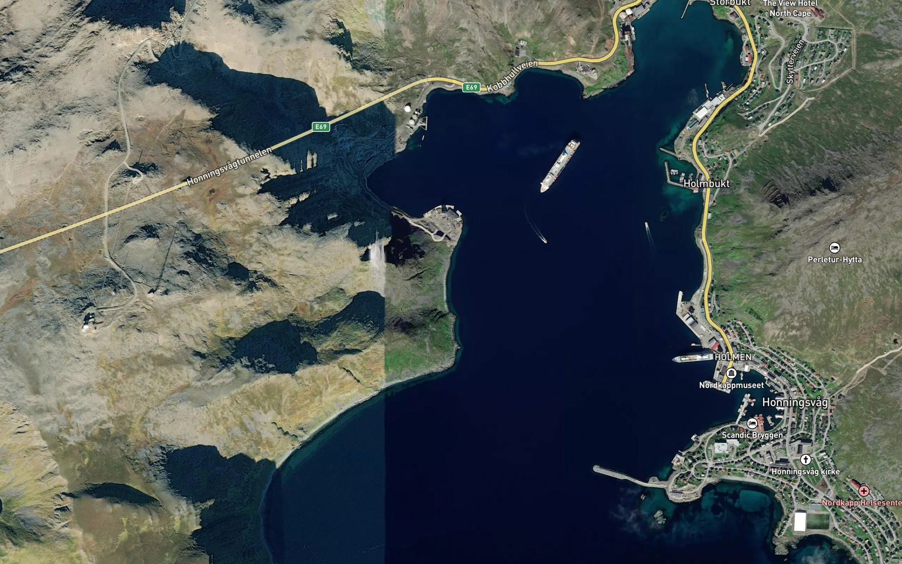 Satellite map of the Rossmolla