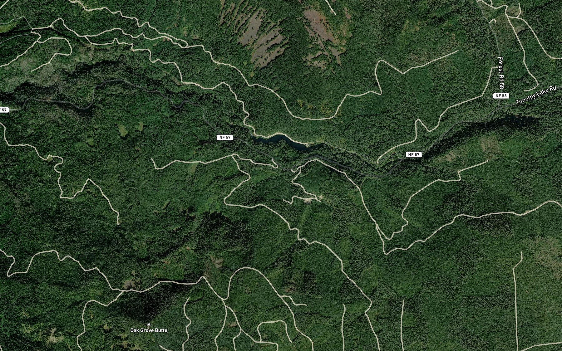 Satellite map of the Kink Creek