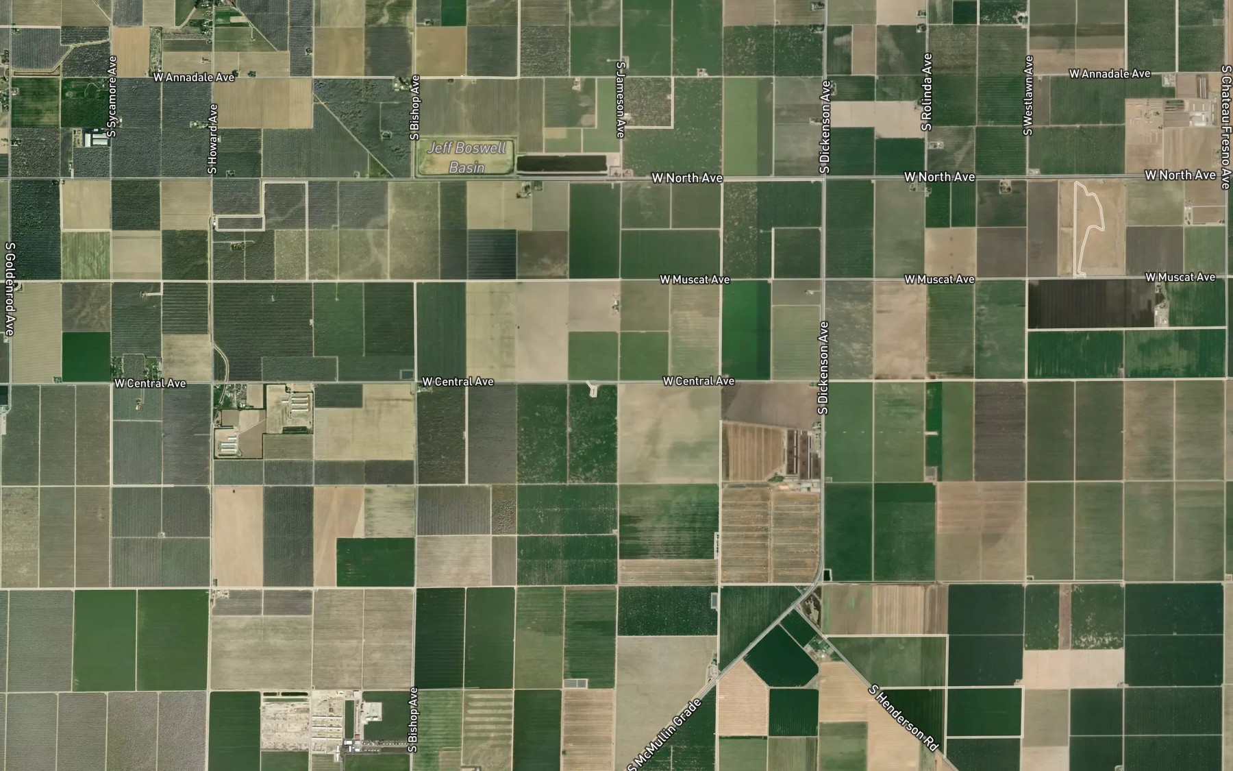 Satellite map of the Dickenson Waste