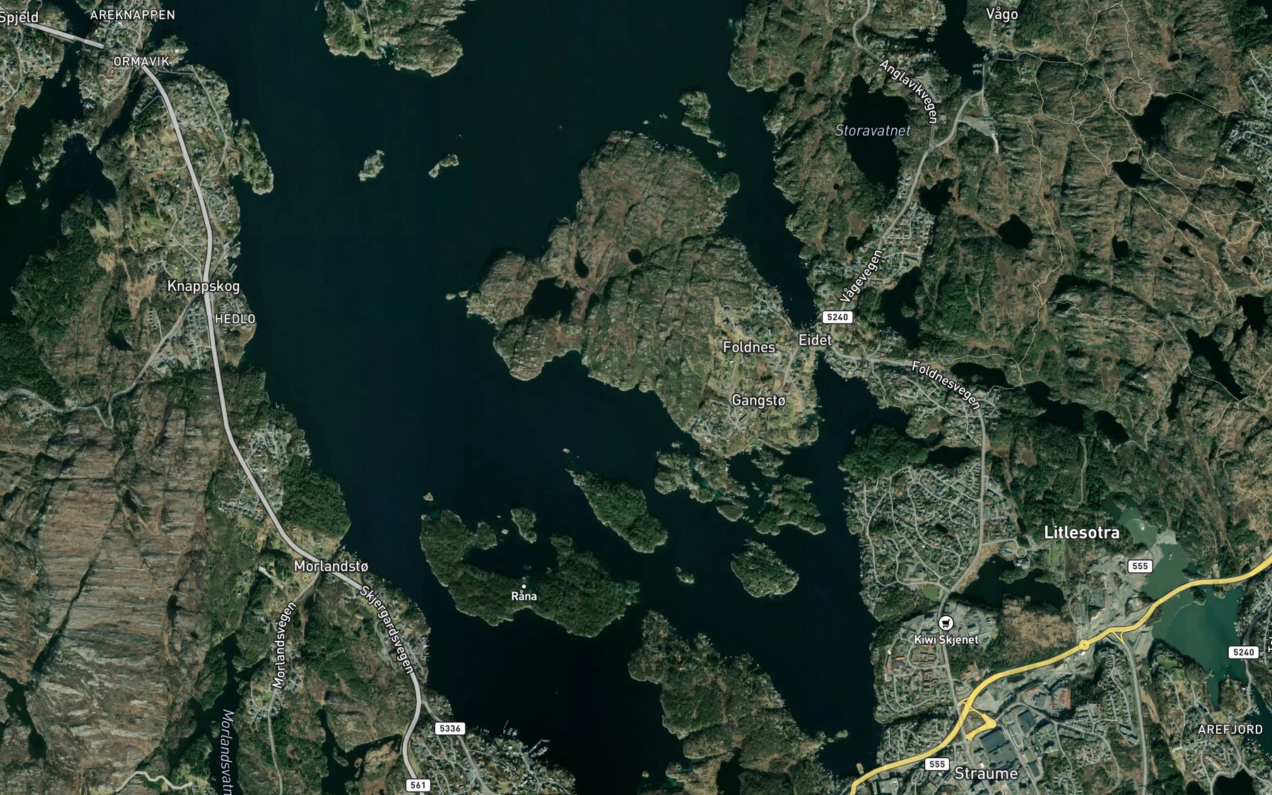 Satellite map of the Lyrholet