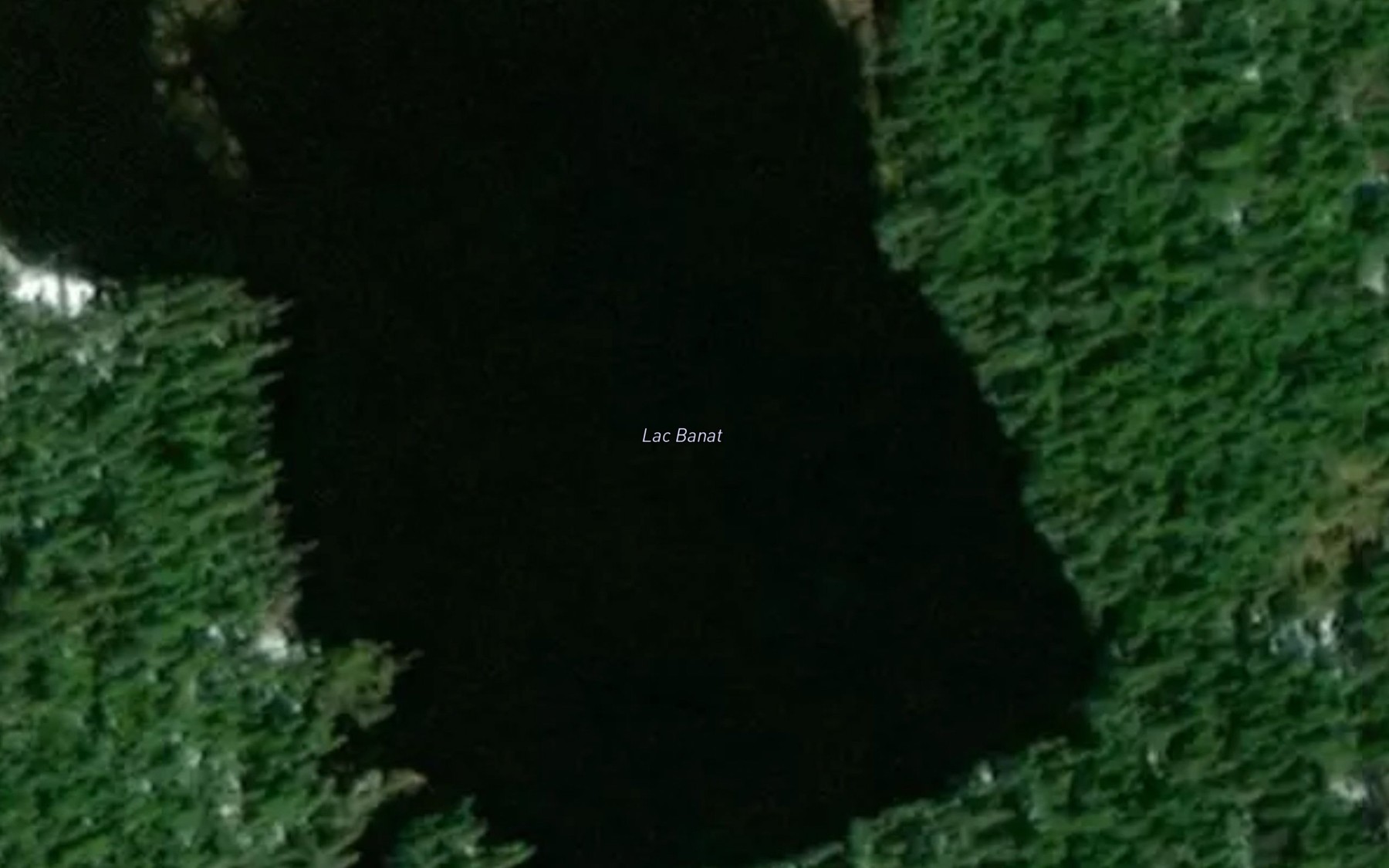 Satellite map of the Lac Banat