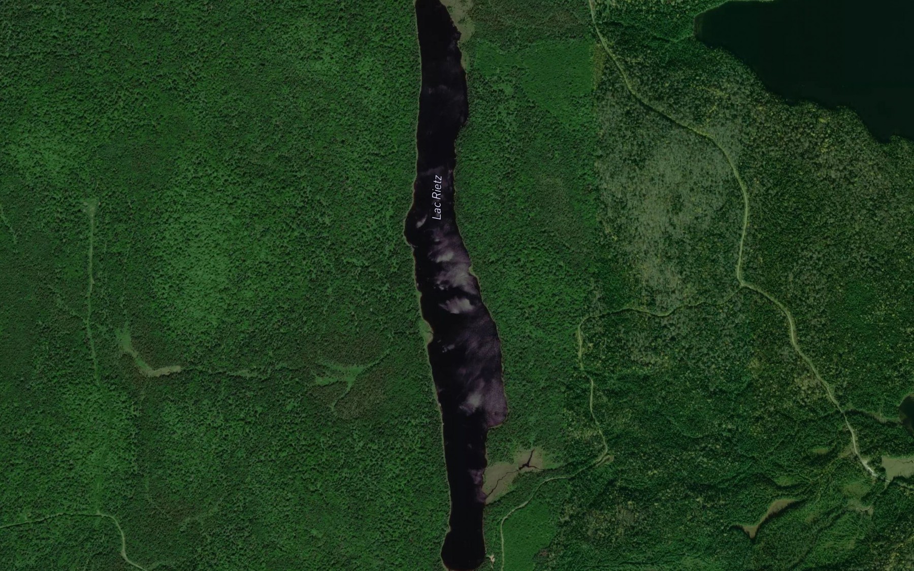 Satellite map of the Lac Rietz