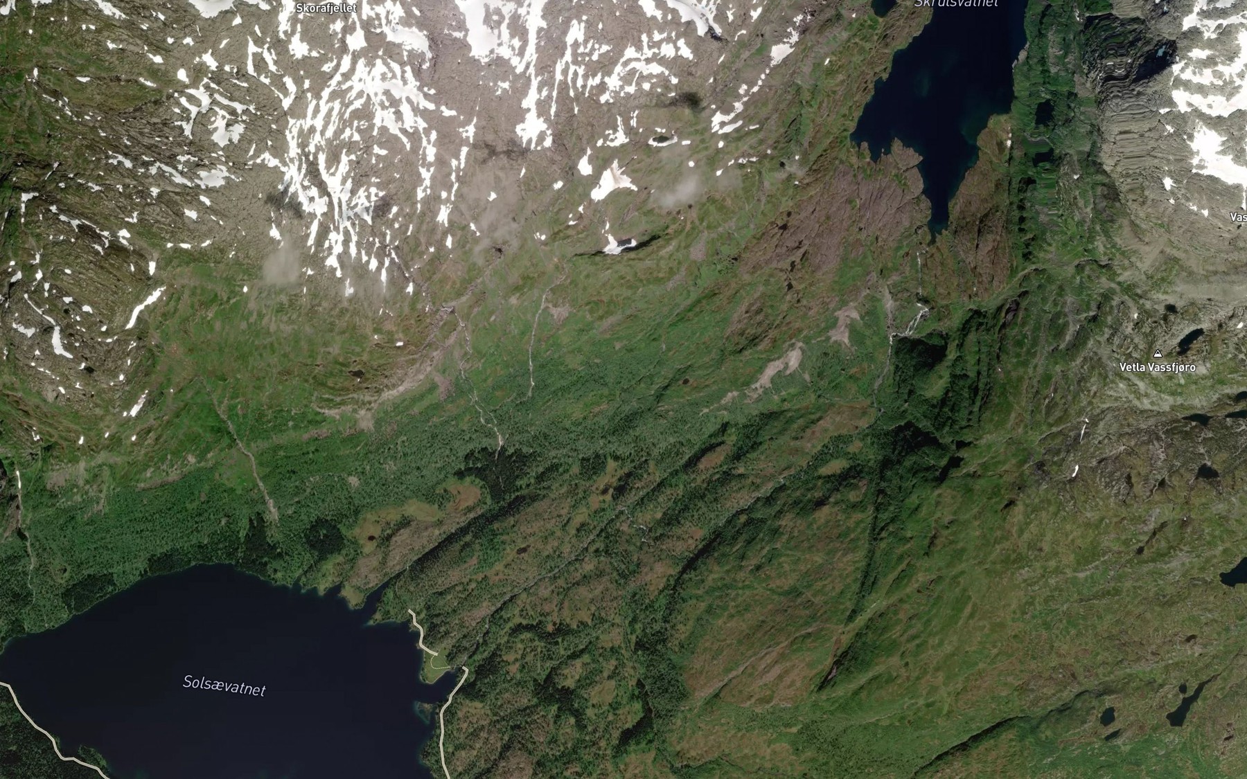 Satellite map of the Hengelibekken