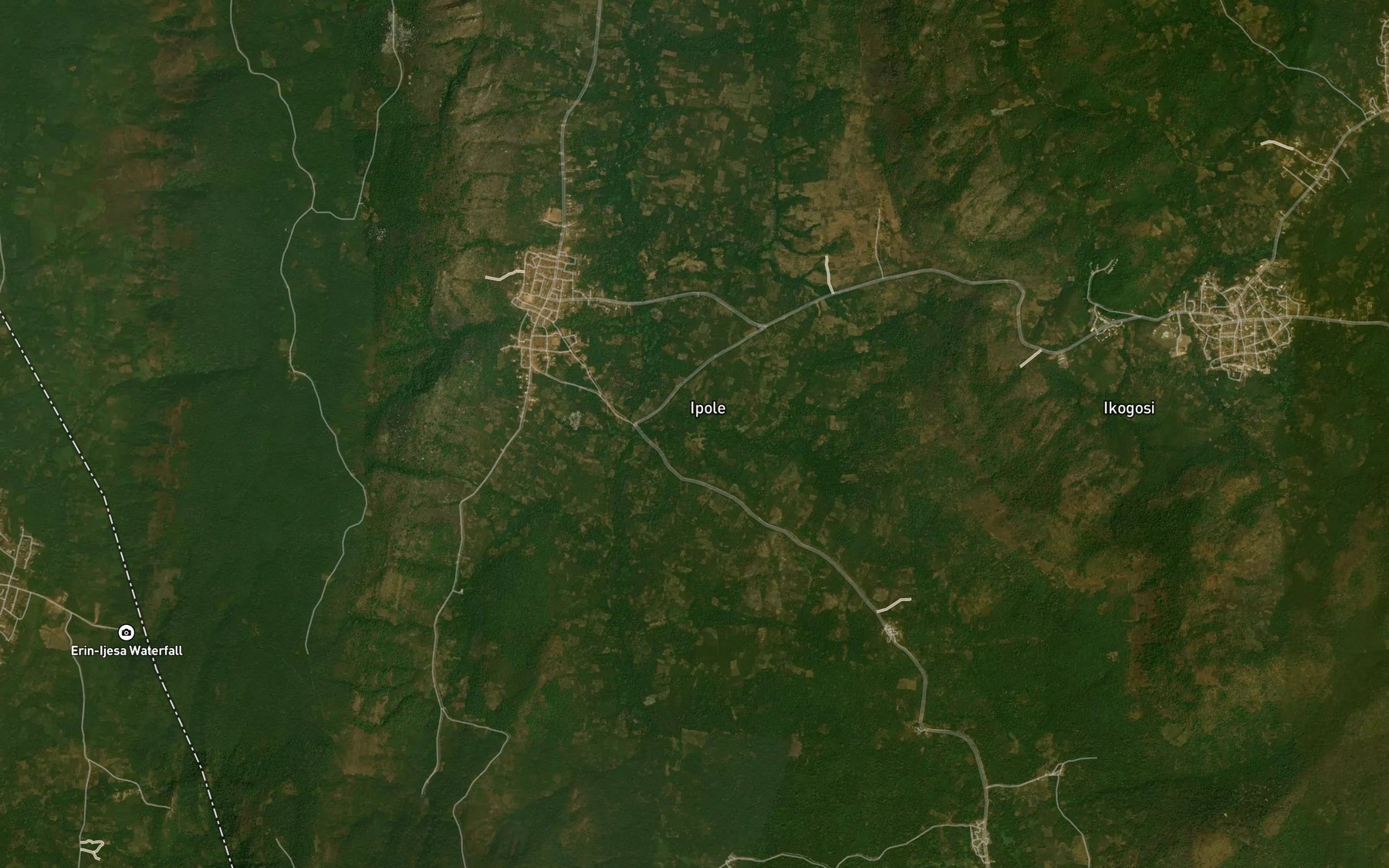Satellite map of the Oso