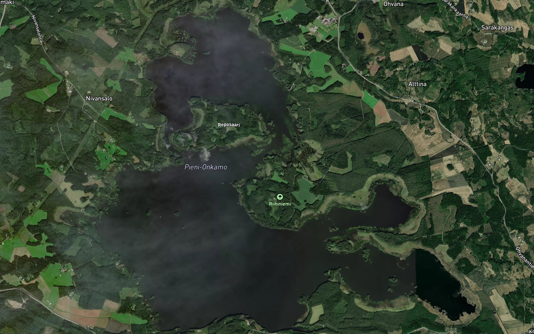 Satellite map of the Pieni-Onkamo