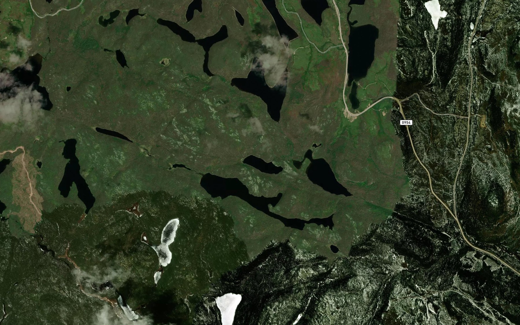 Satellite map of the Lac de laClenchette