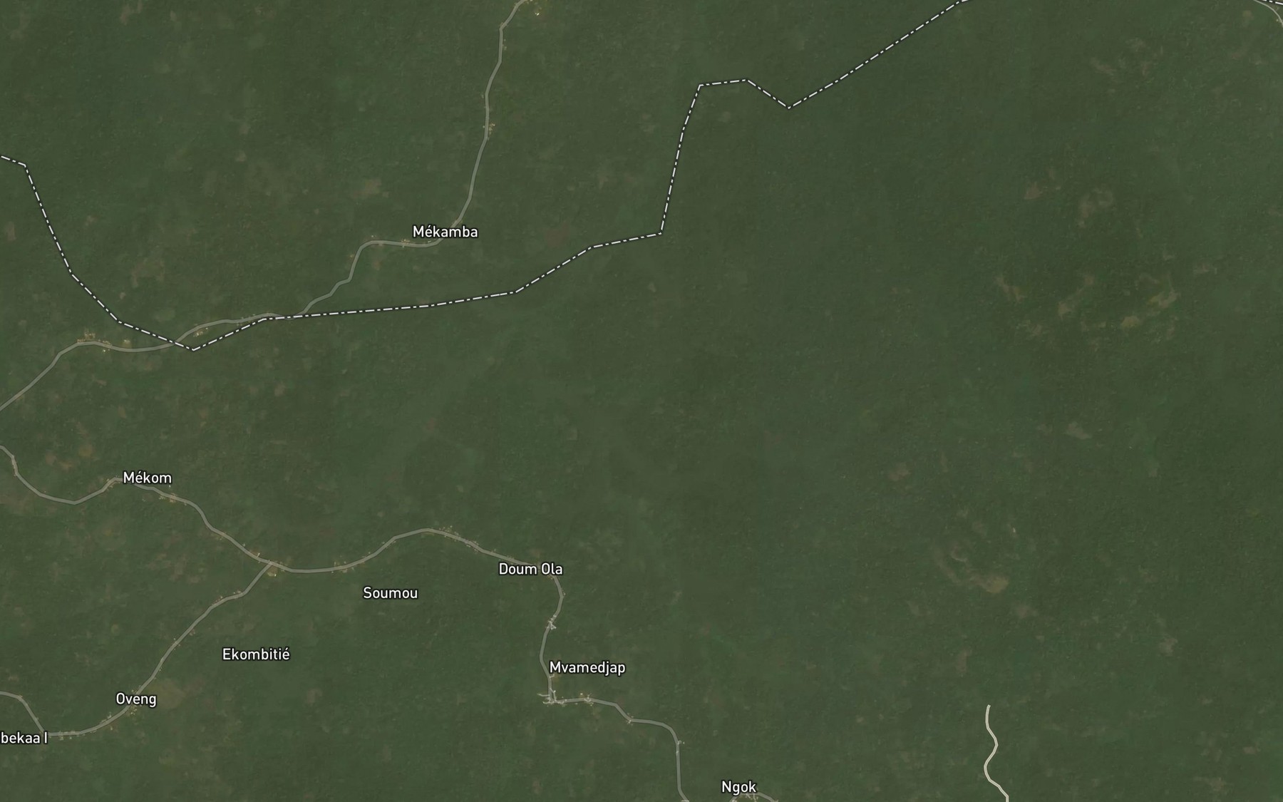 Satellite map of the Soumou