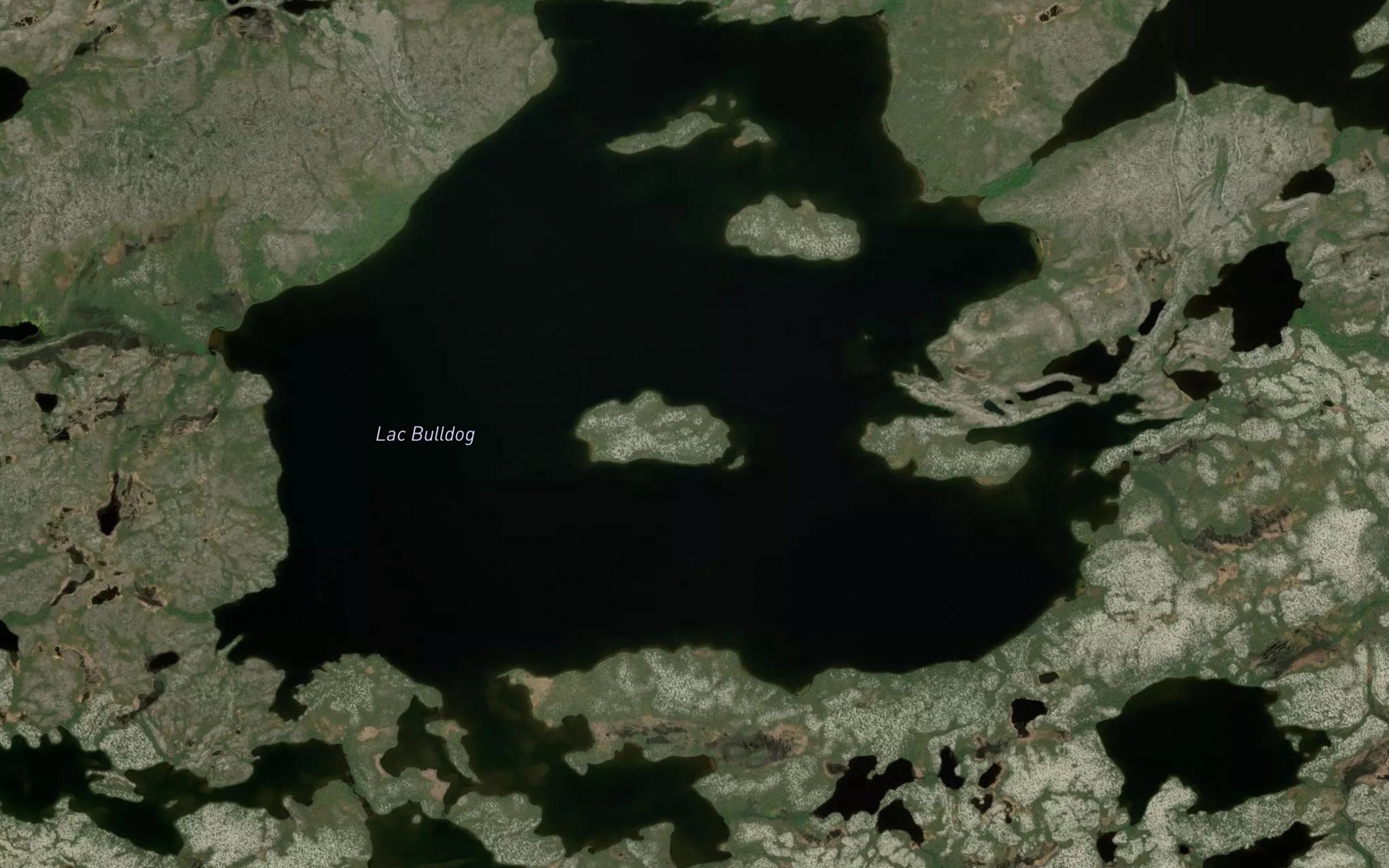 Satellite map of the Lac Bulldog