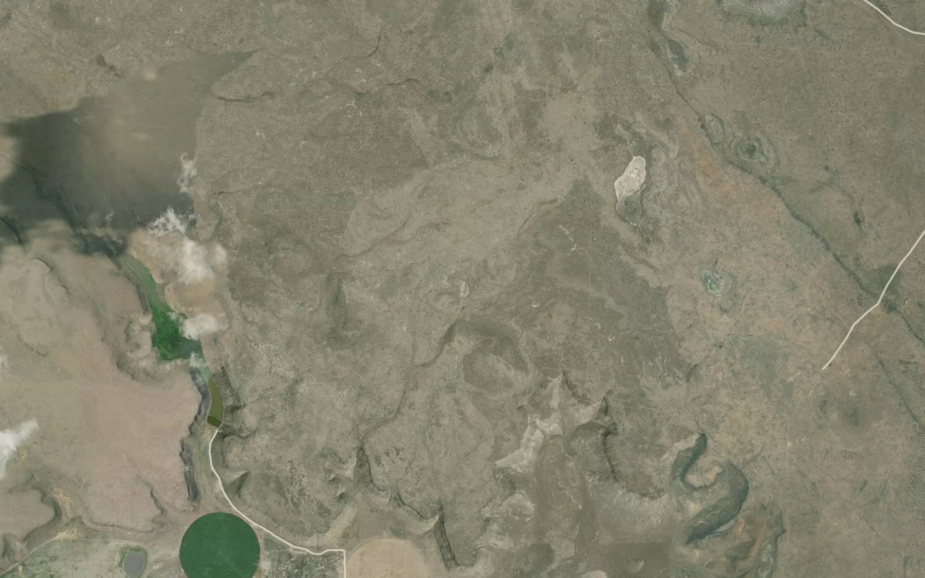 Satellite map of the Lost Lake Waterhole