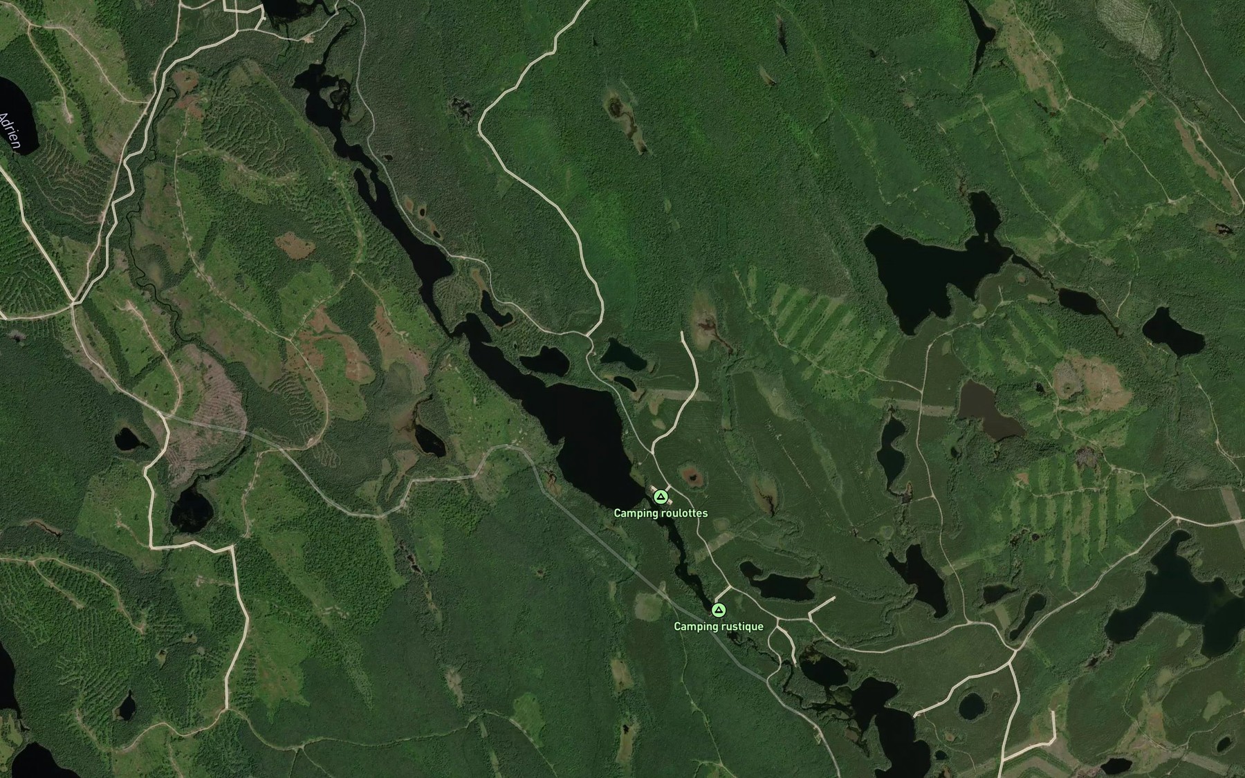 Satellite map of the Lac du Colin