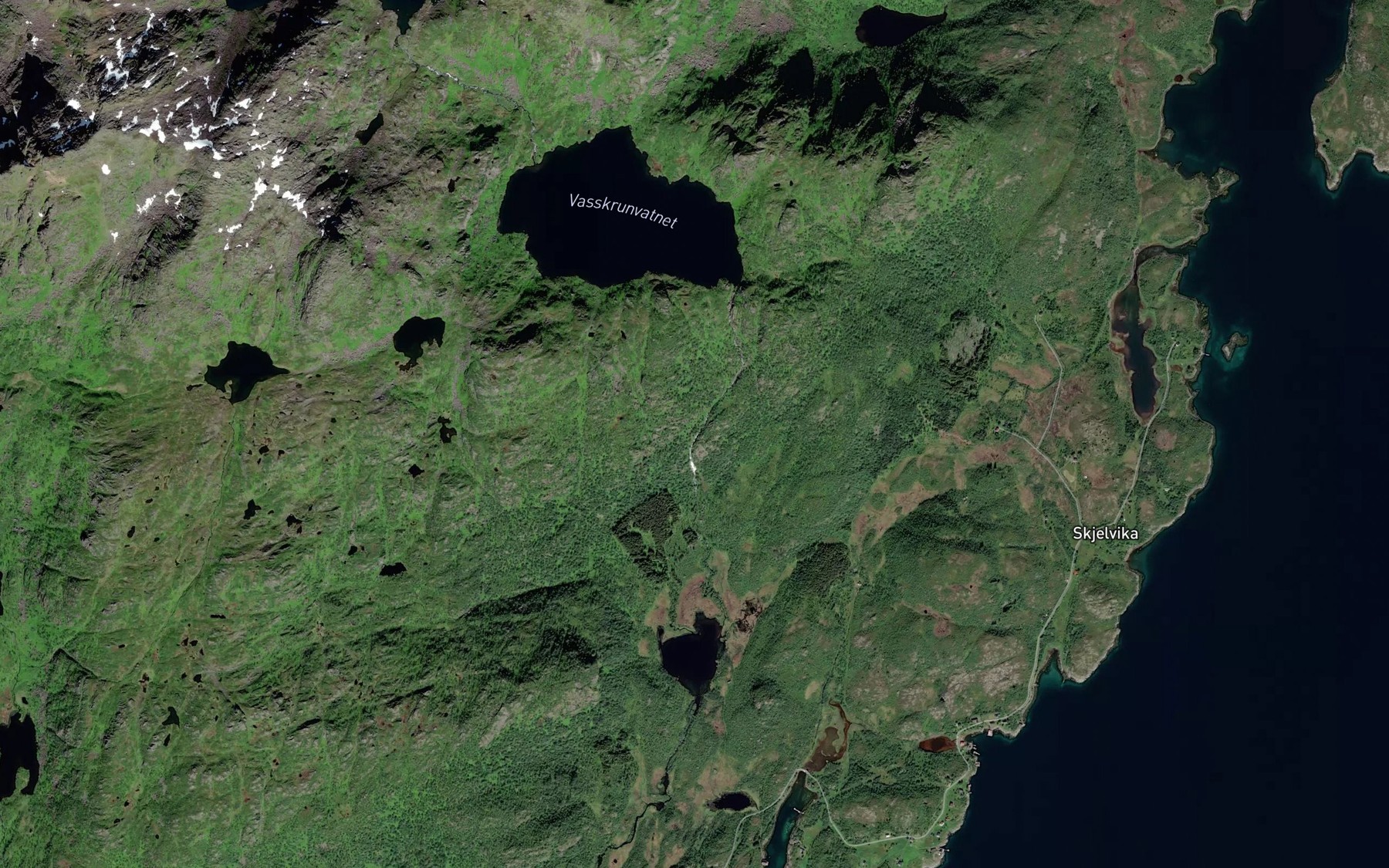 Satellite map of the Svartskarforsen
