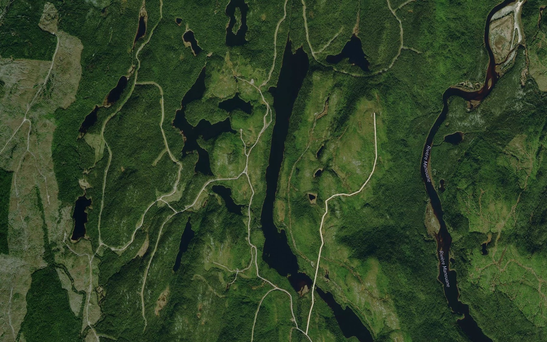Satellite map of the Lac de la Radio