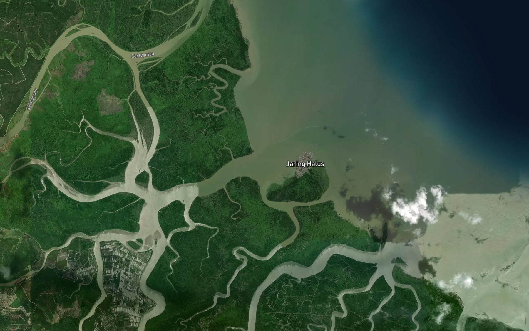 Satellite map of the Kuala Palau Gantang