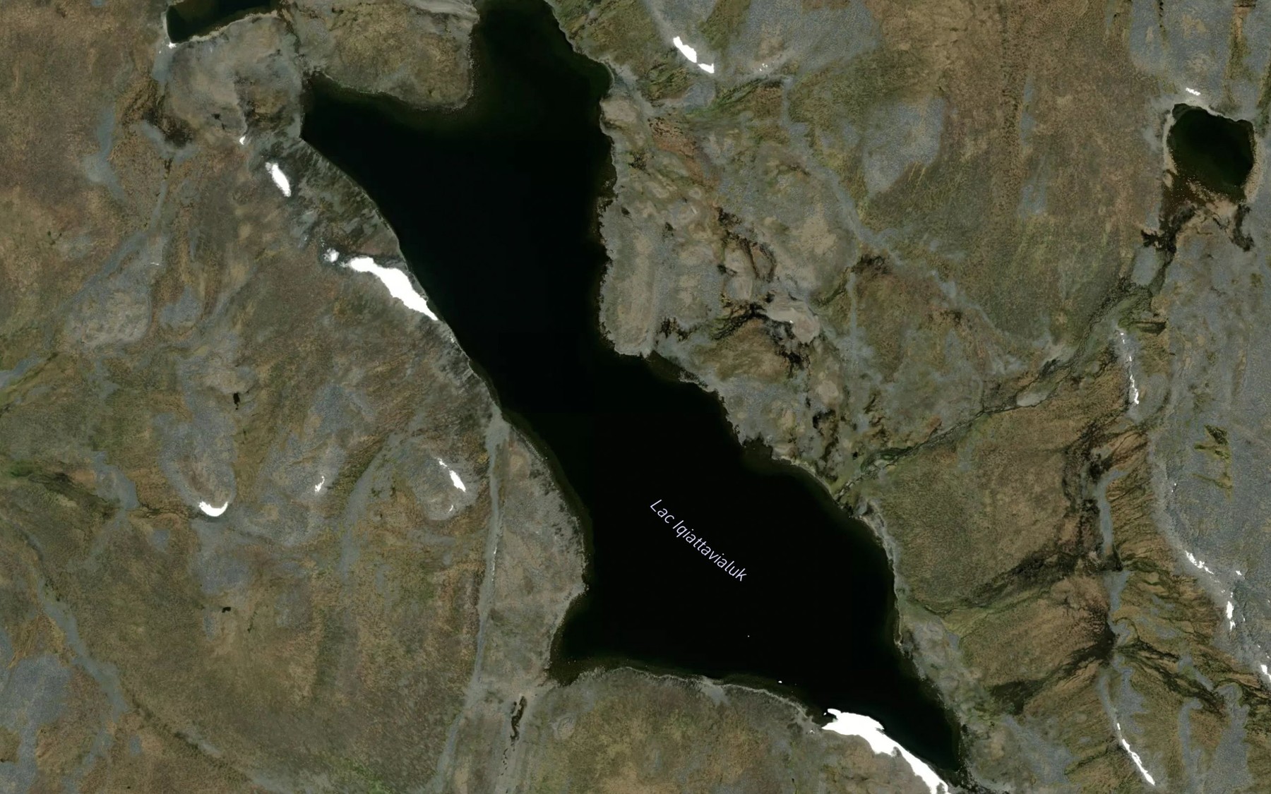 Satellite map of the Lac Iqiattavialuk
